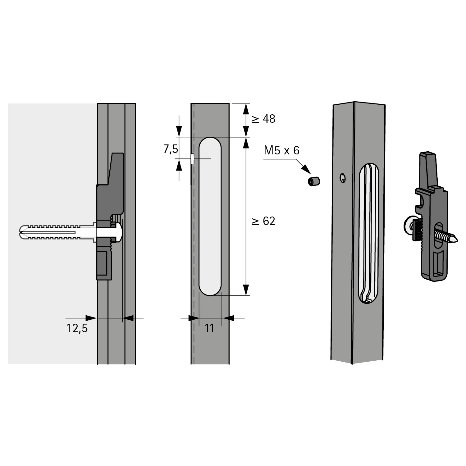 Cadro Fixation murale invisible 