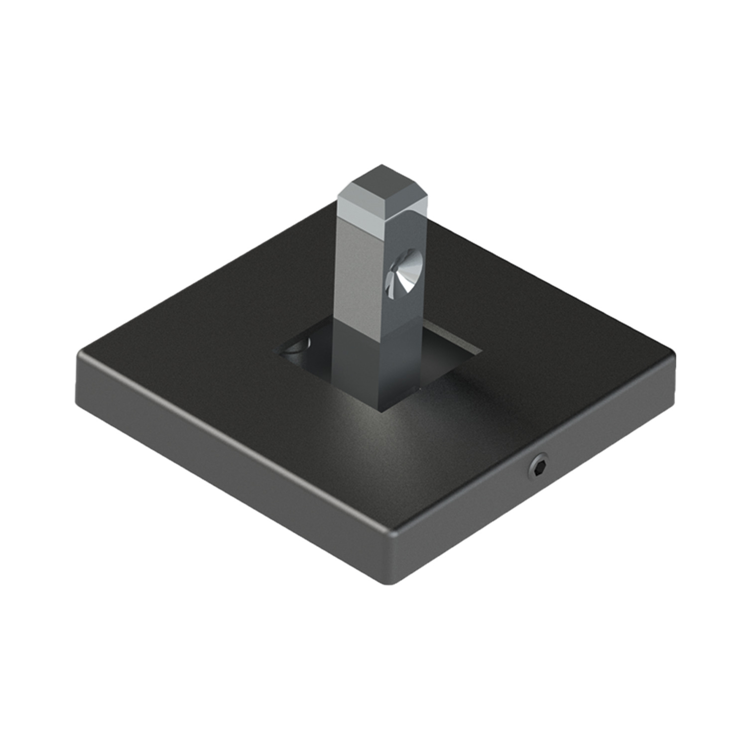 Cadro Wand-/bodembevestiging 55 x 55 mm roestvrij staal finish