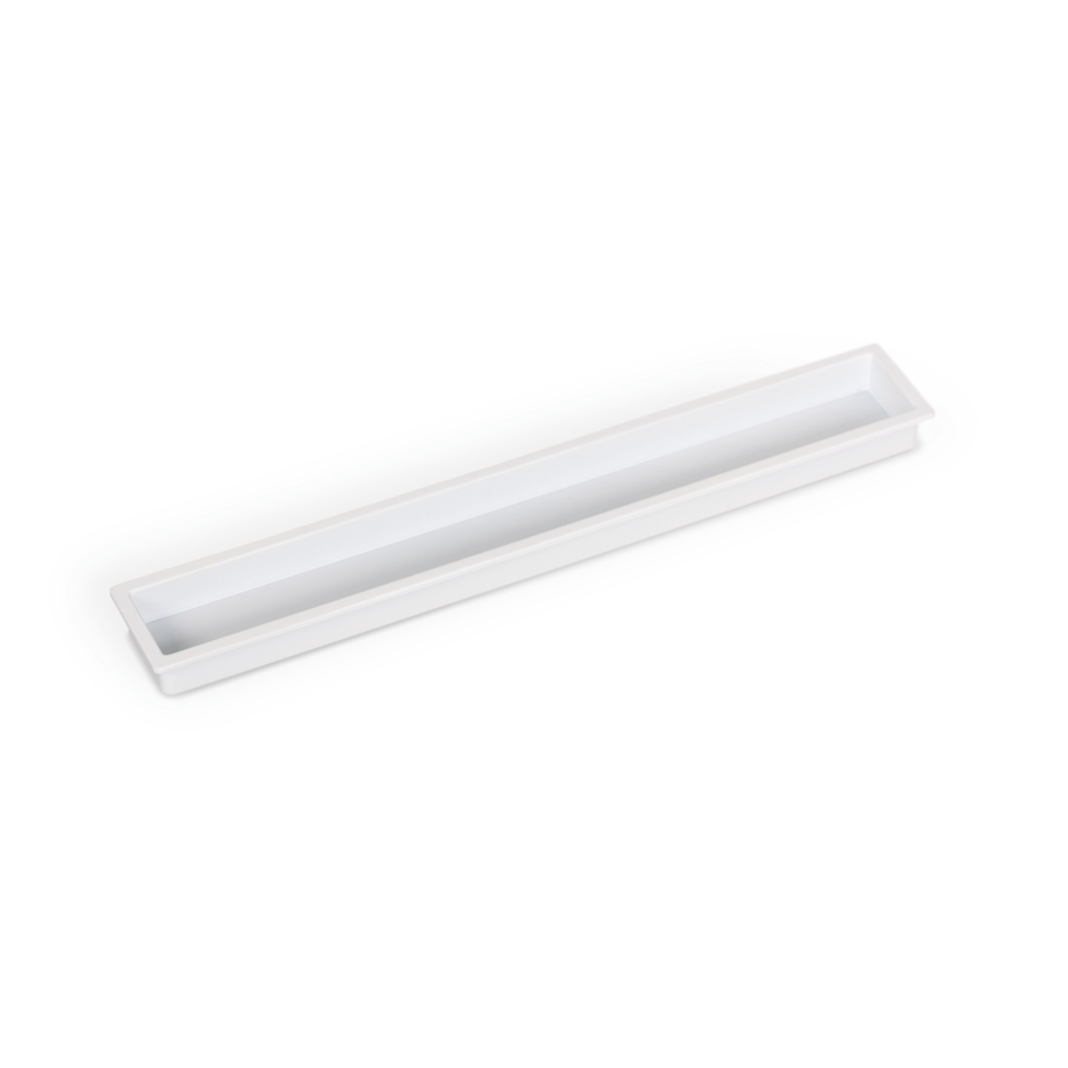 Poignée CUBIC L160 zamac mat blanc