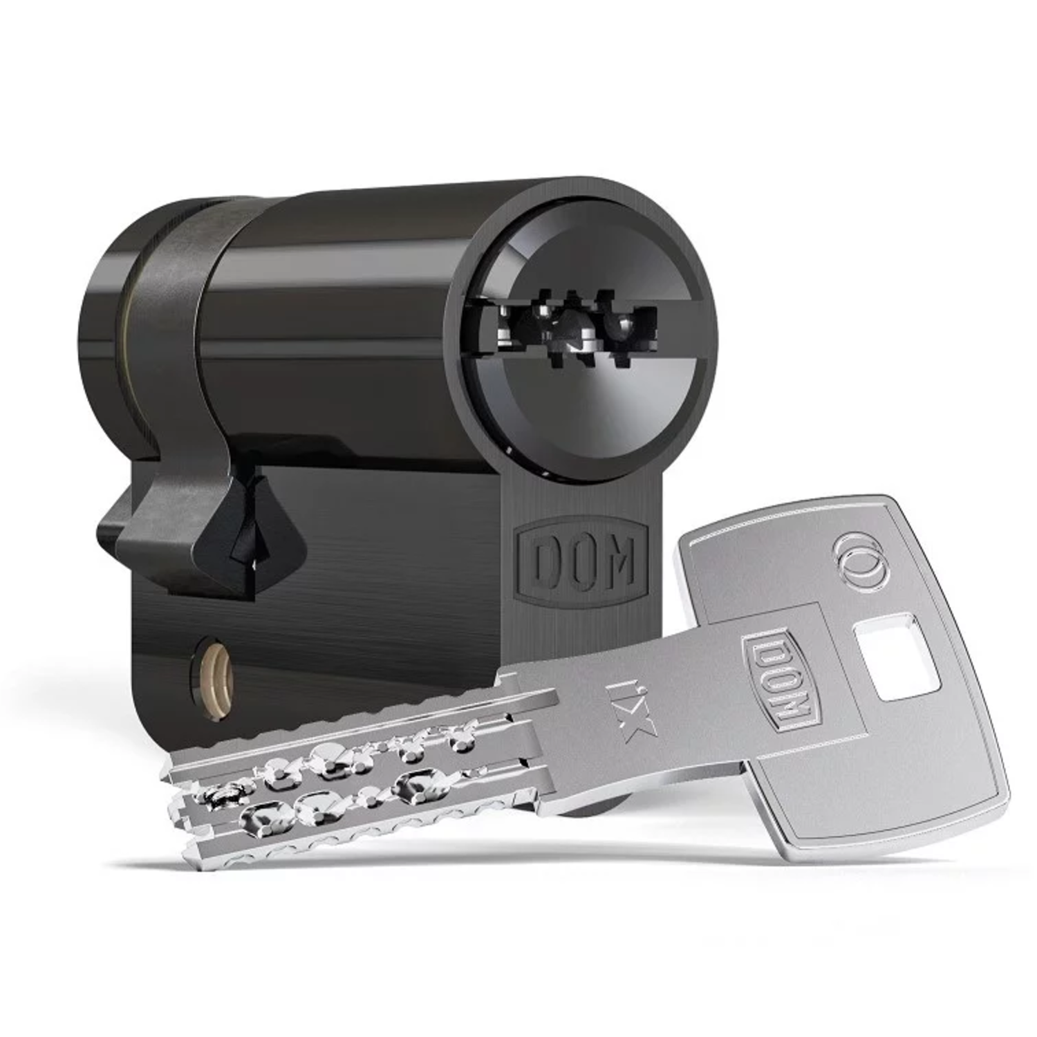 Dom ix twido modular demi cylindre 30/10 noir skg*** protection de forage certif