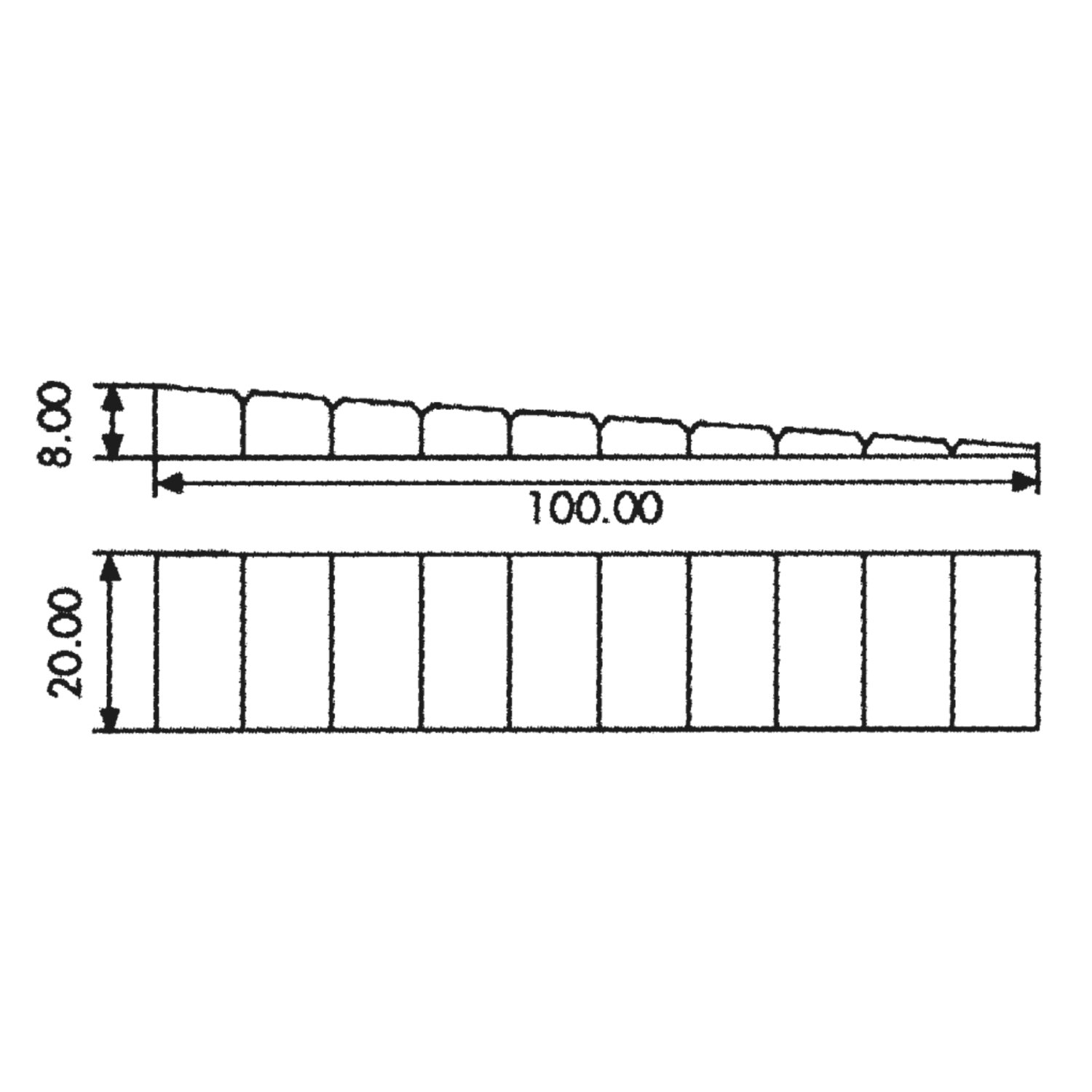 Meubelspie bruin soepel (doos= 150st)