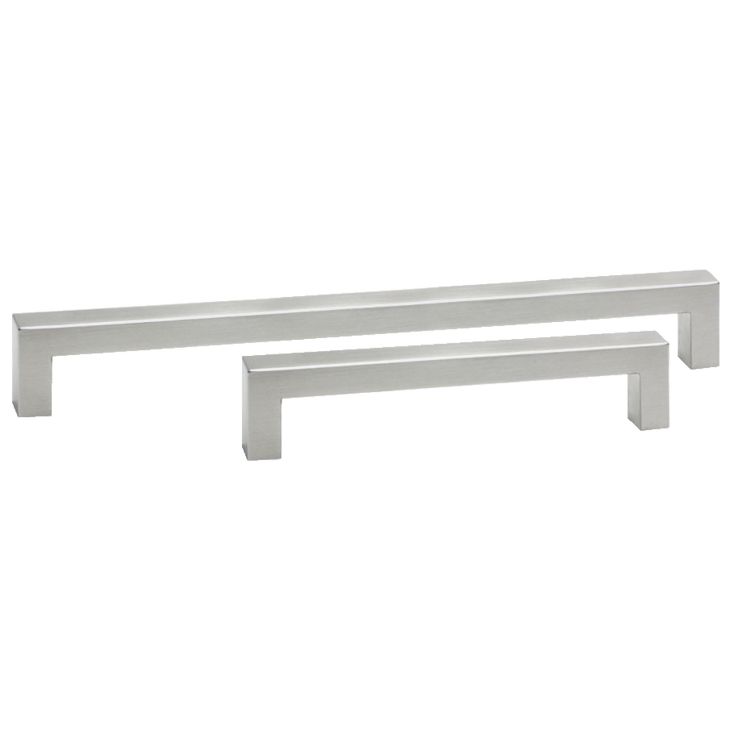 Poignée droit angu. inox brossé ae 192mm L 204mm 