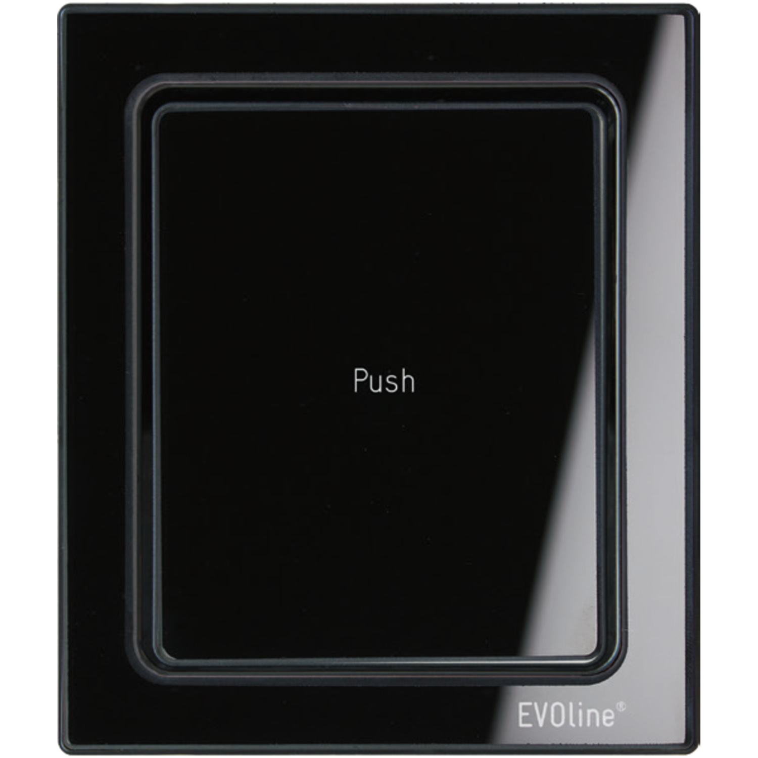 Evoline port push cuisine zwart glas nl-d-l3 stopc 3 stopcontacten