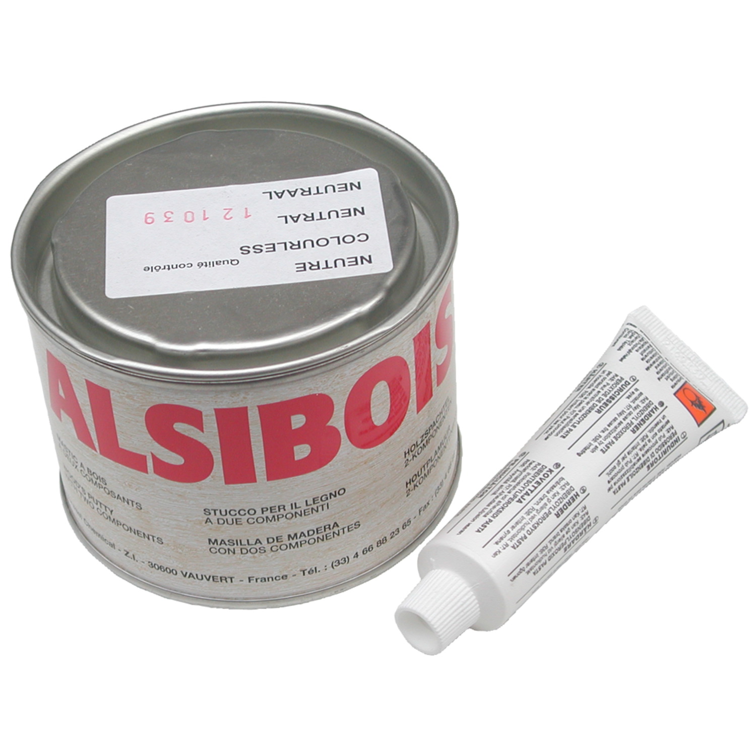 Houtplamuur alsibois 0,4 l merbo