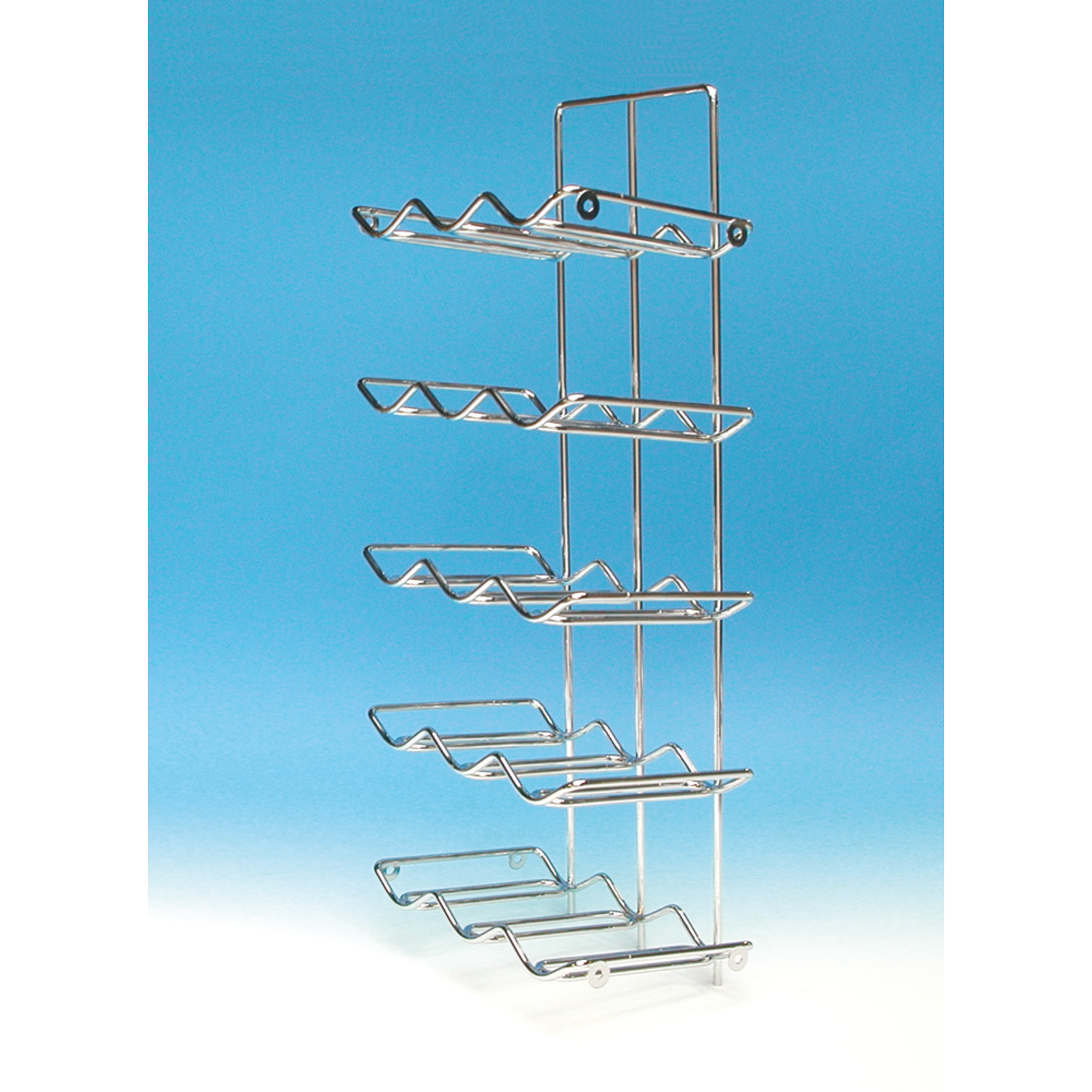Range-bouteilles (15) 270x200x625mm chrome 