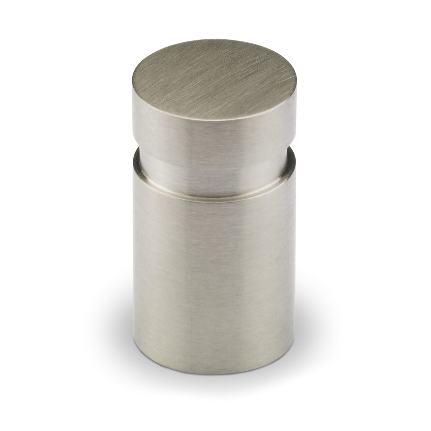 Knop Monacum, H 25 mm, ø 10 mm, roestvrij staal geborsteld