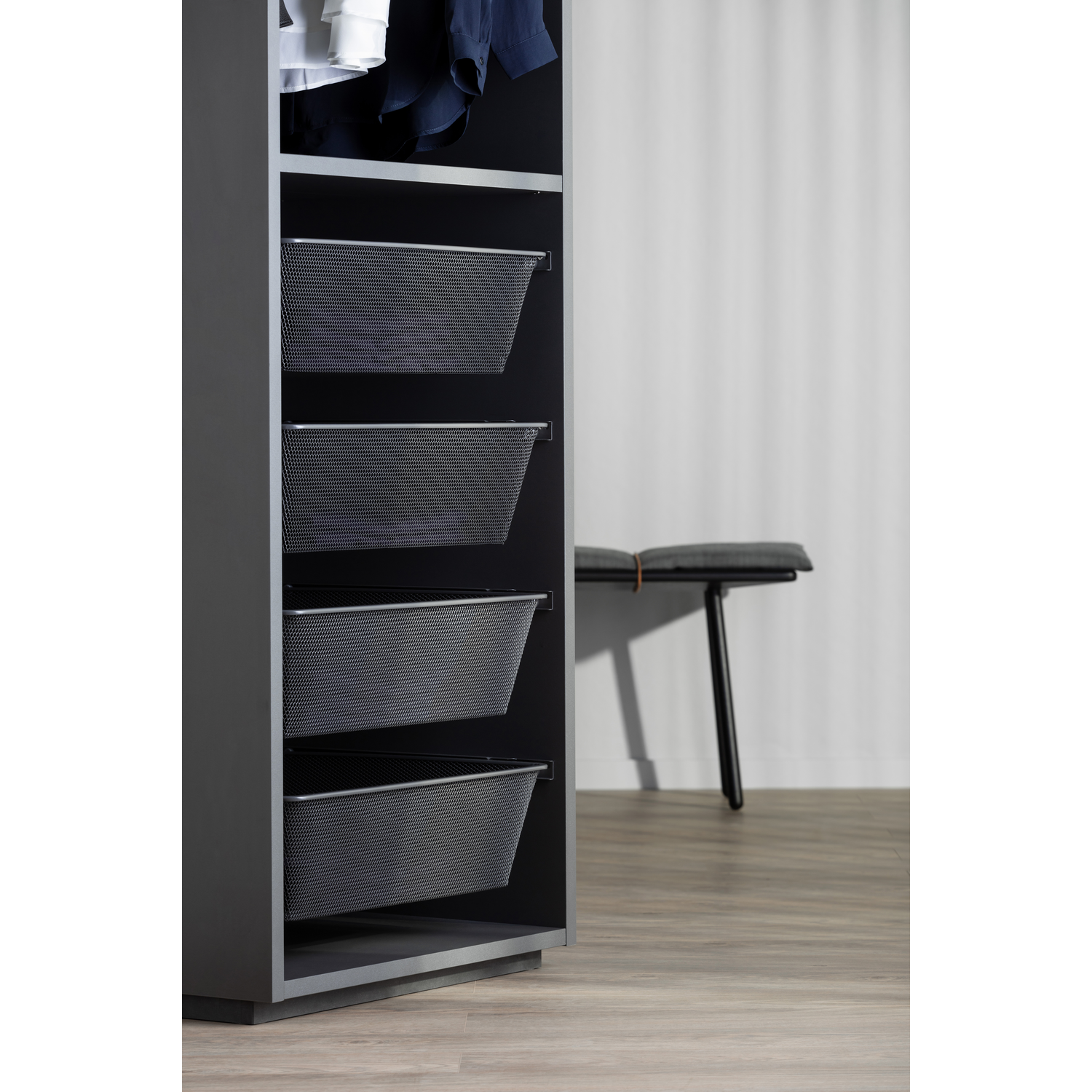Tf-line panier extensible h.160 c.600 anthracite  