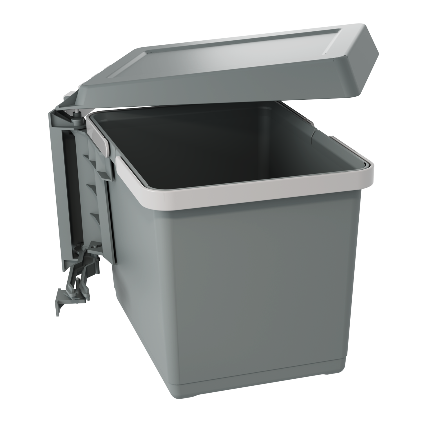 Afvalemmer swing 12 l grijs
