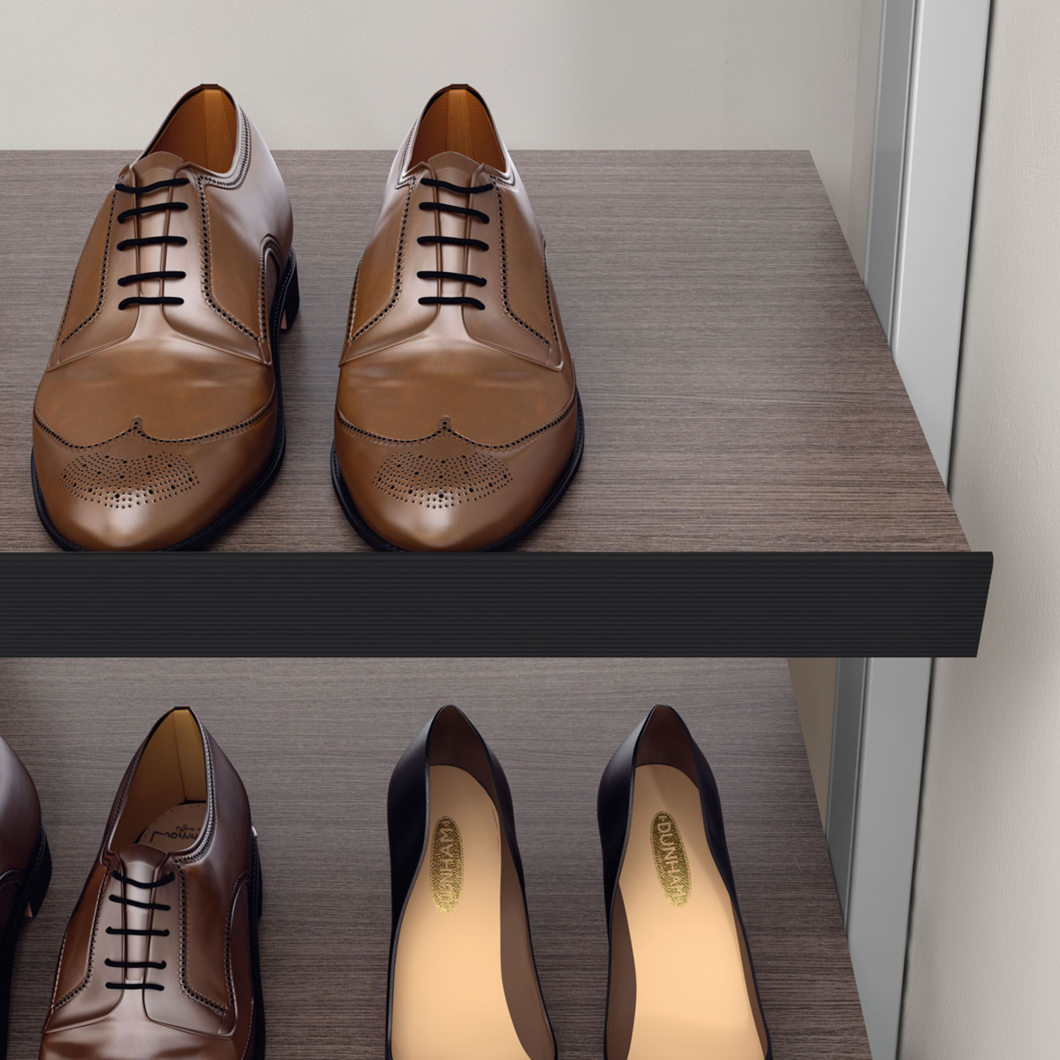 Stuctura profil range-chaussures 2000mm noir alu 