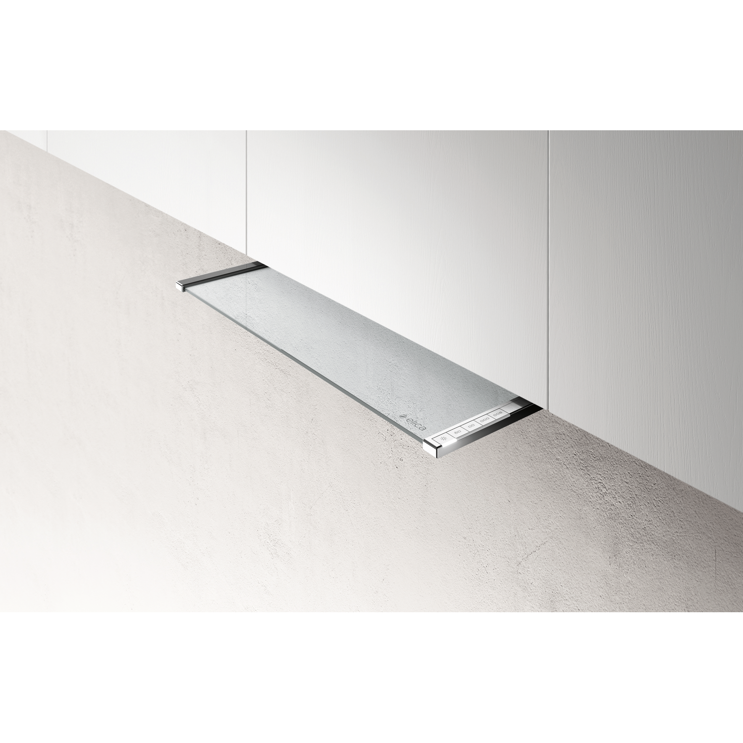 Glass out inbouw afvoer rvs + glas 60 cm