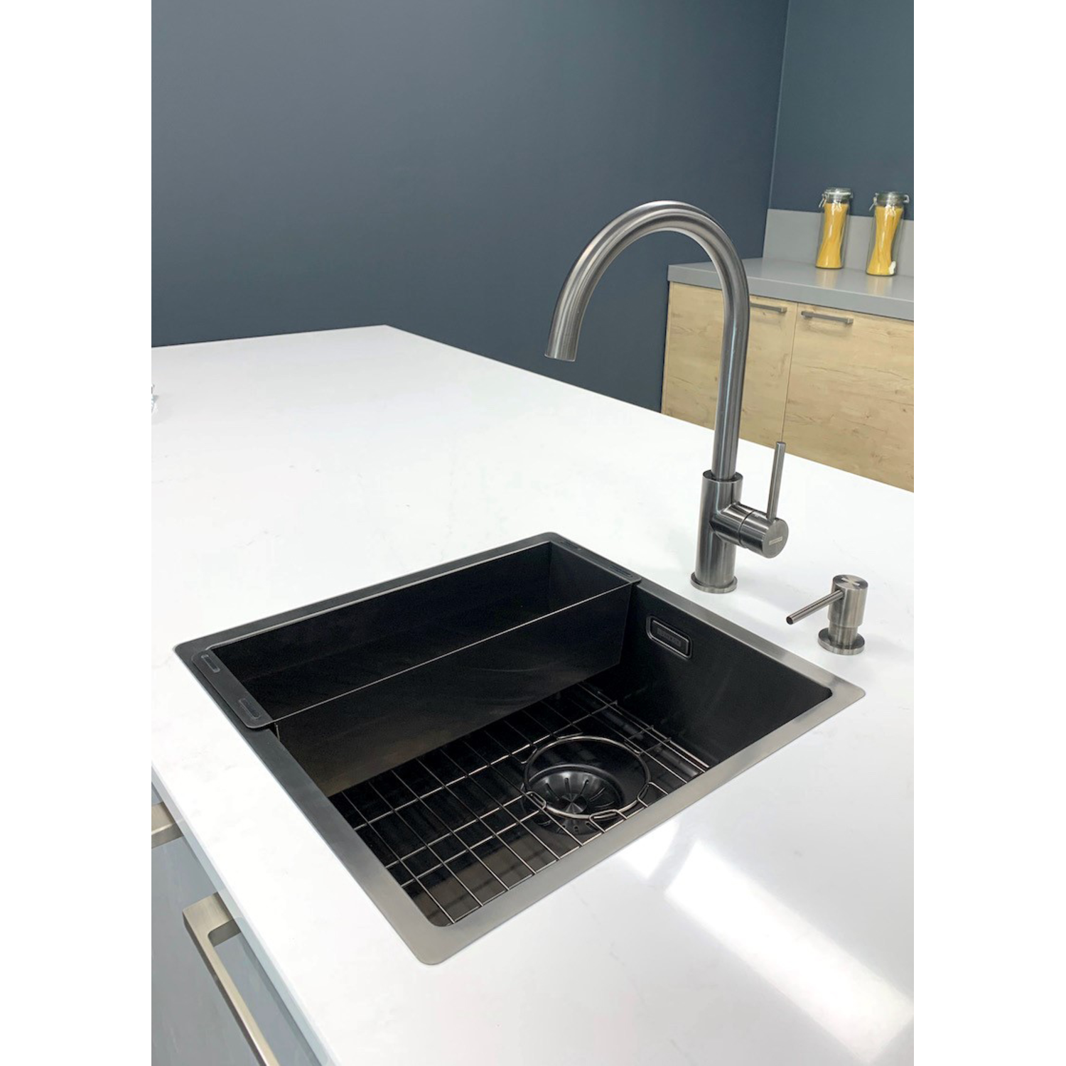 LR spoelbak 50SP-GUNMETAL 500X400