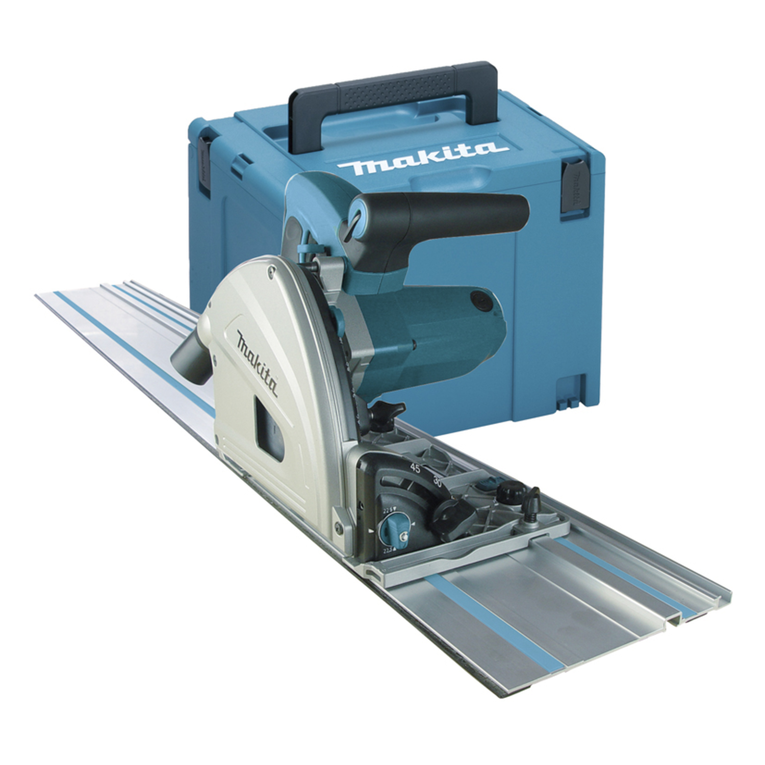 Makita sp6000j1 scie plongeante 1300w  systainer + rail de guidage