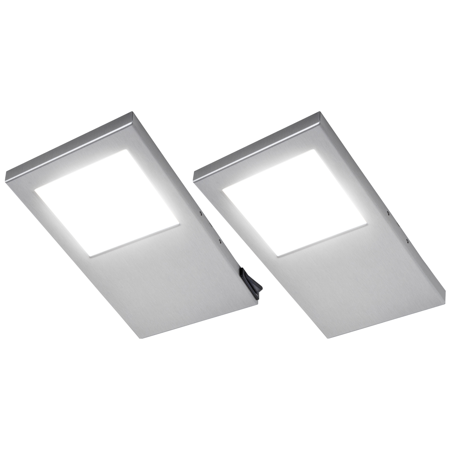 Tadeo XL led-Set 2 x 5.4w 12V 4000K inox +interupteur 