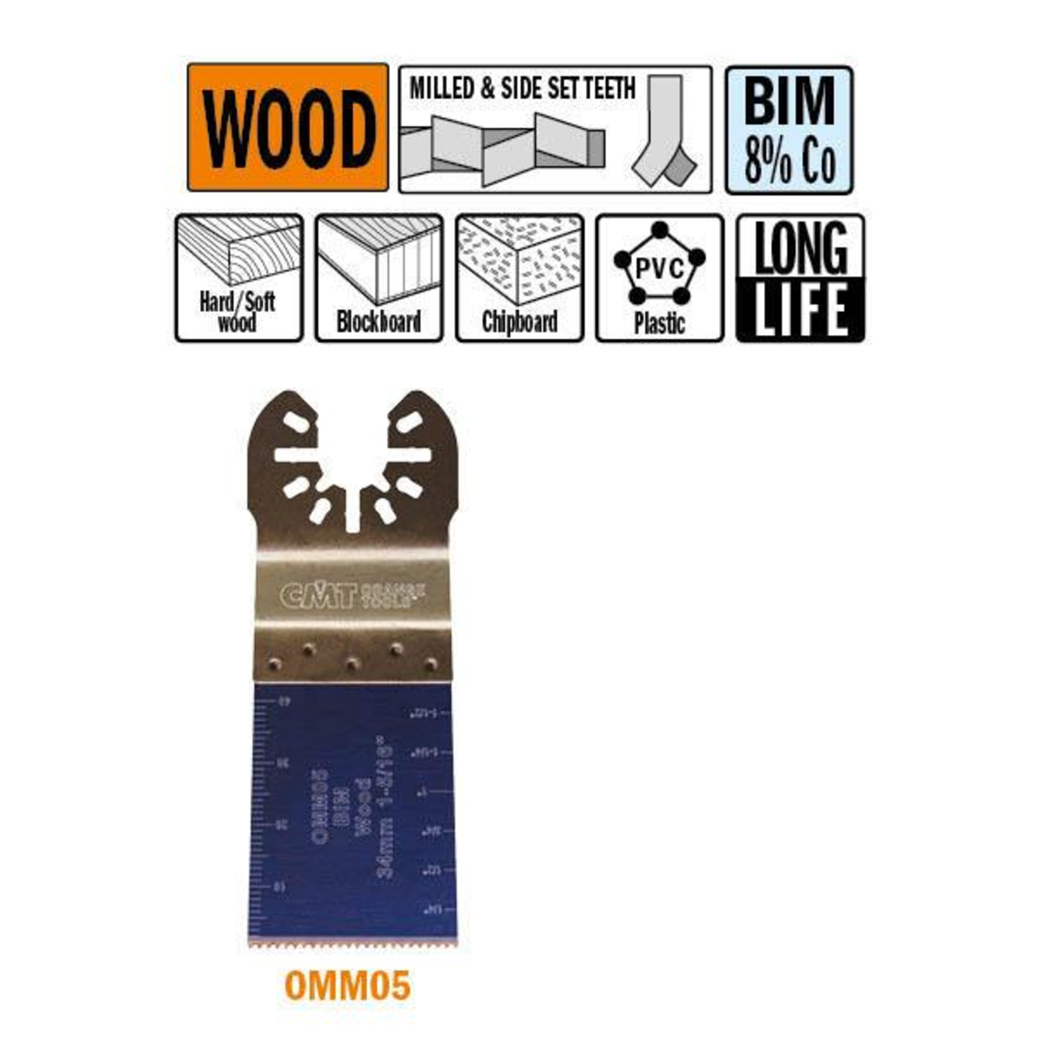 Lams scie multitool bois 34mm bim 8% co (5) 