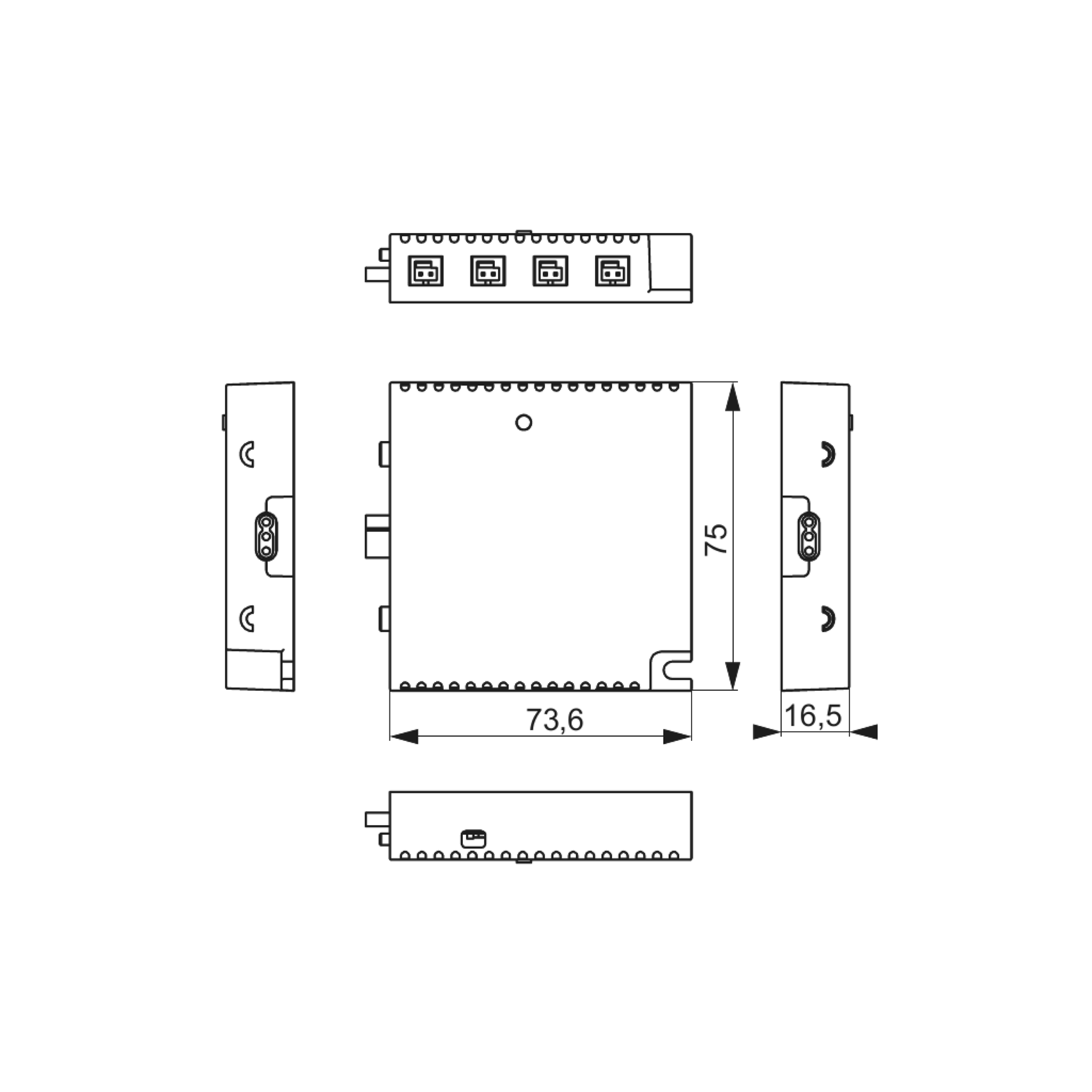 Mec Driver 1-kanaal RF-Module 12V - 4 groepen