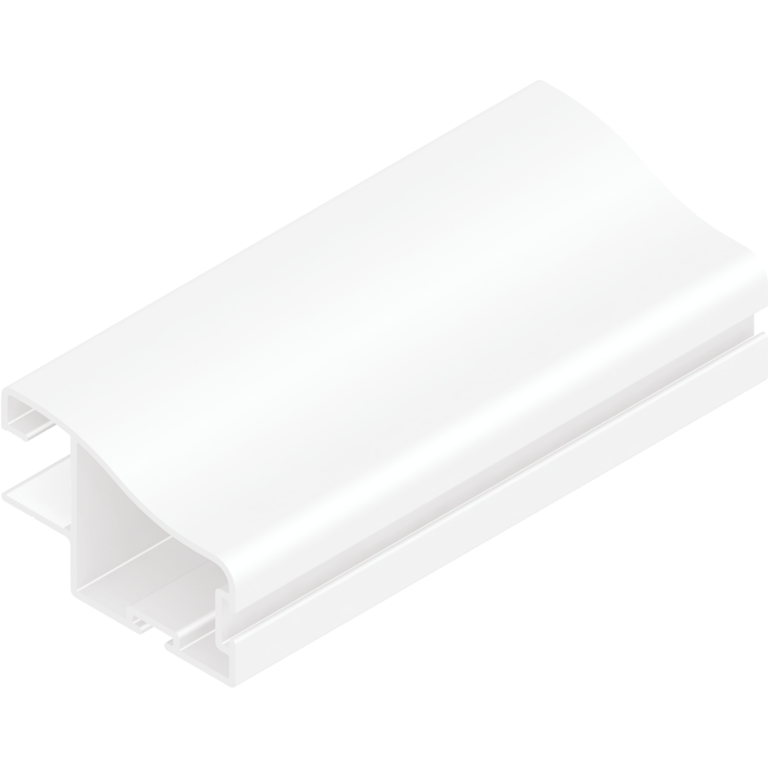 Profil vertical TR10DC Terra 2.6m blanc alu  