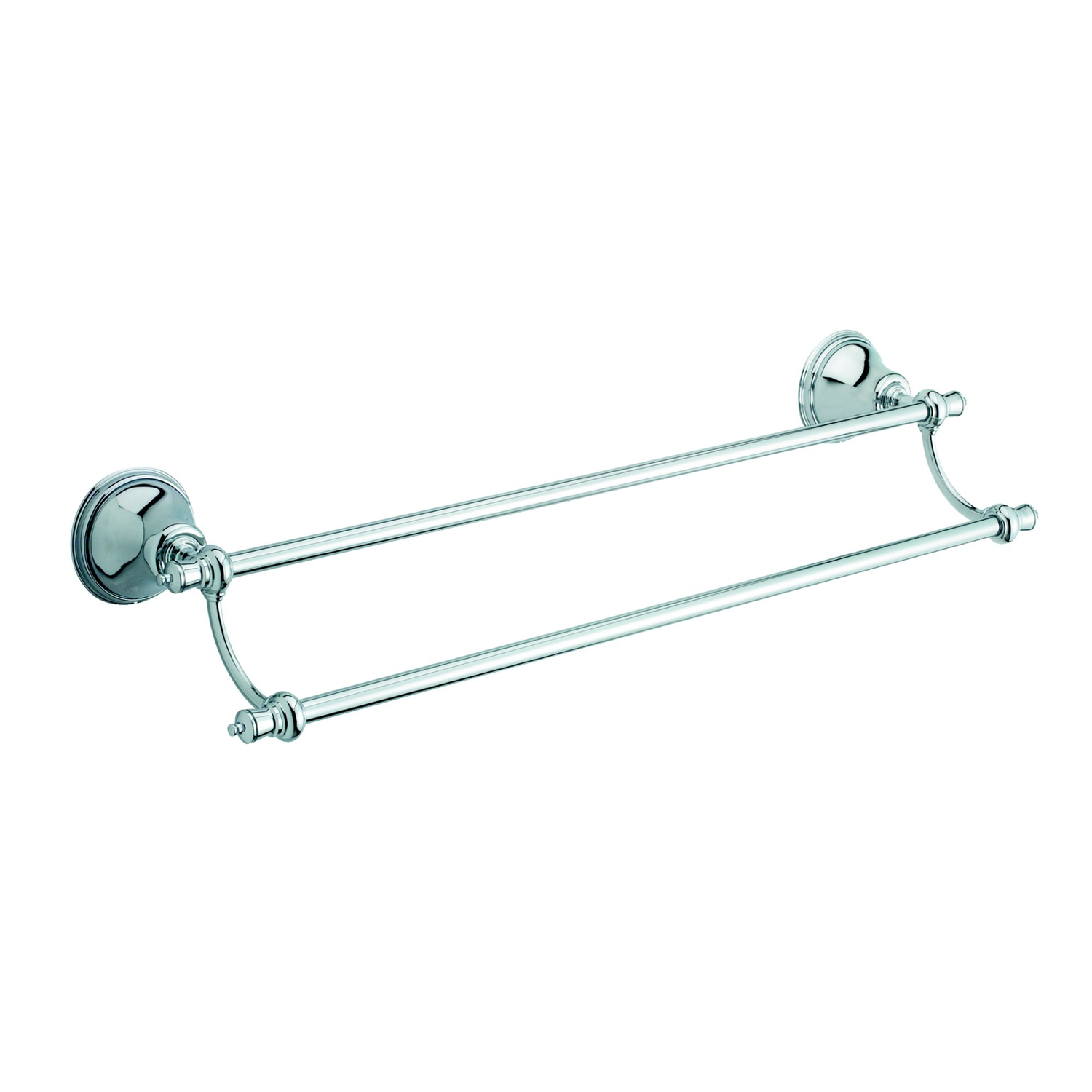 Traditione porte serviettes double chrome  
