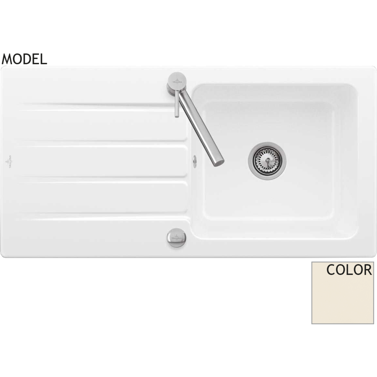 V&B 3360.01.kr architectura 60 creme brillant  ceramicplus