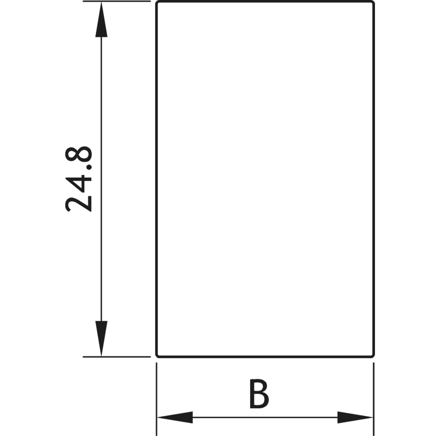 Embout MIRROR, B19.5 H25 L1, mirror
