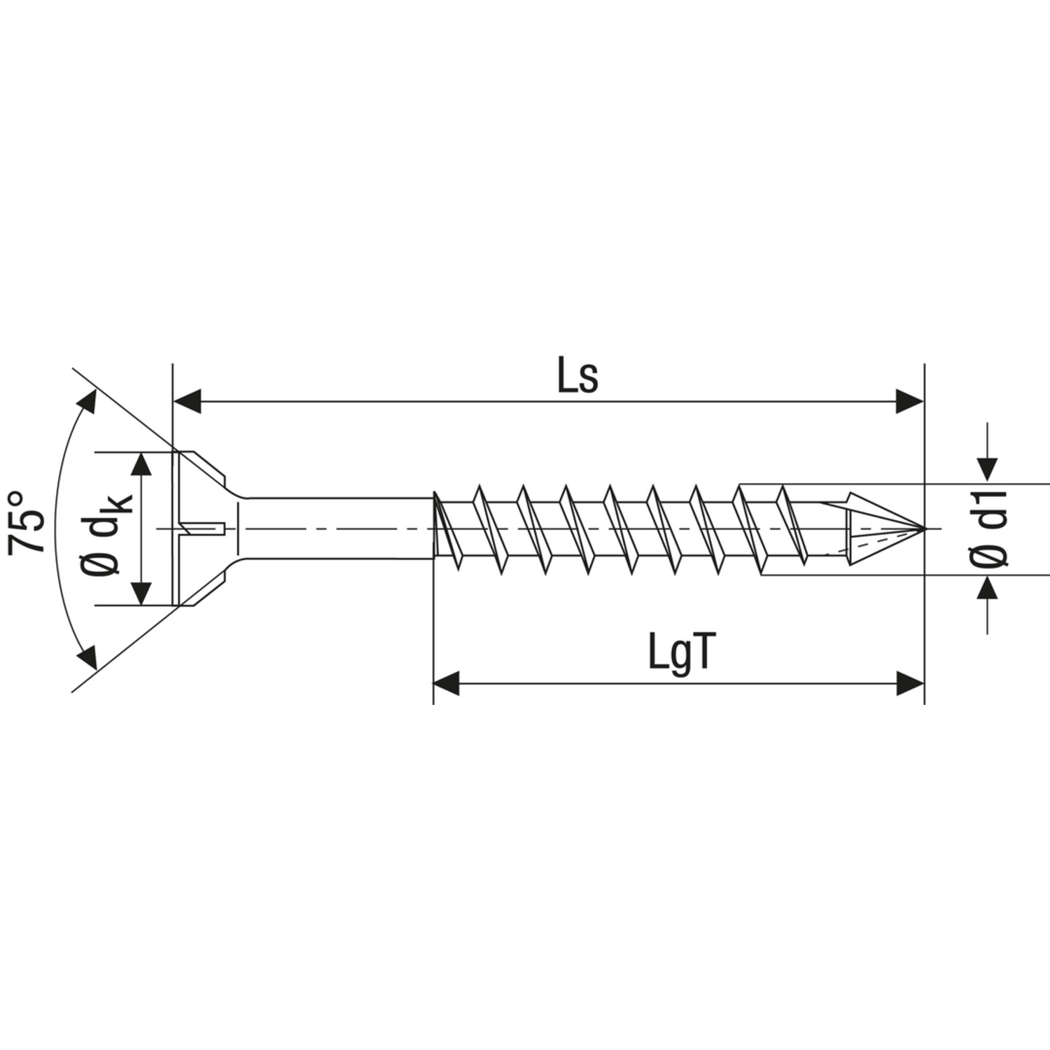 Spax-m vijs 3.5x45 met boorpunt 