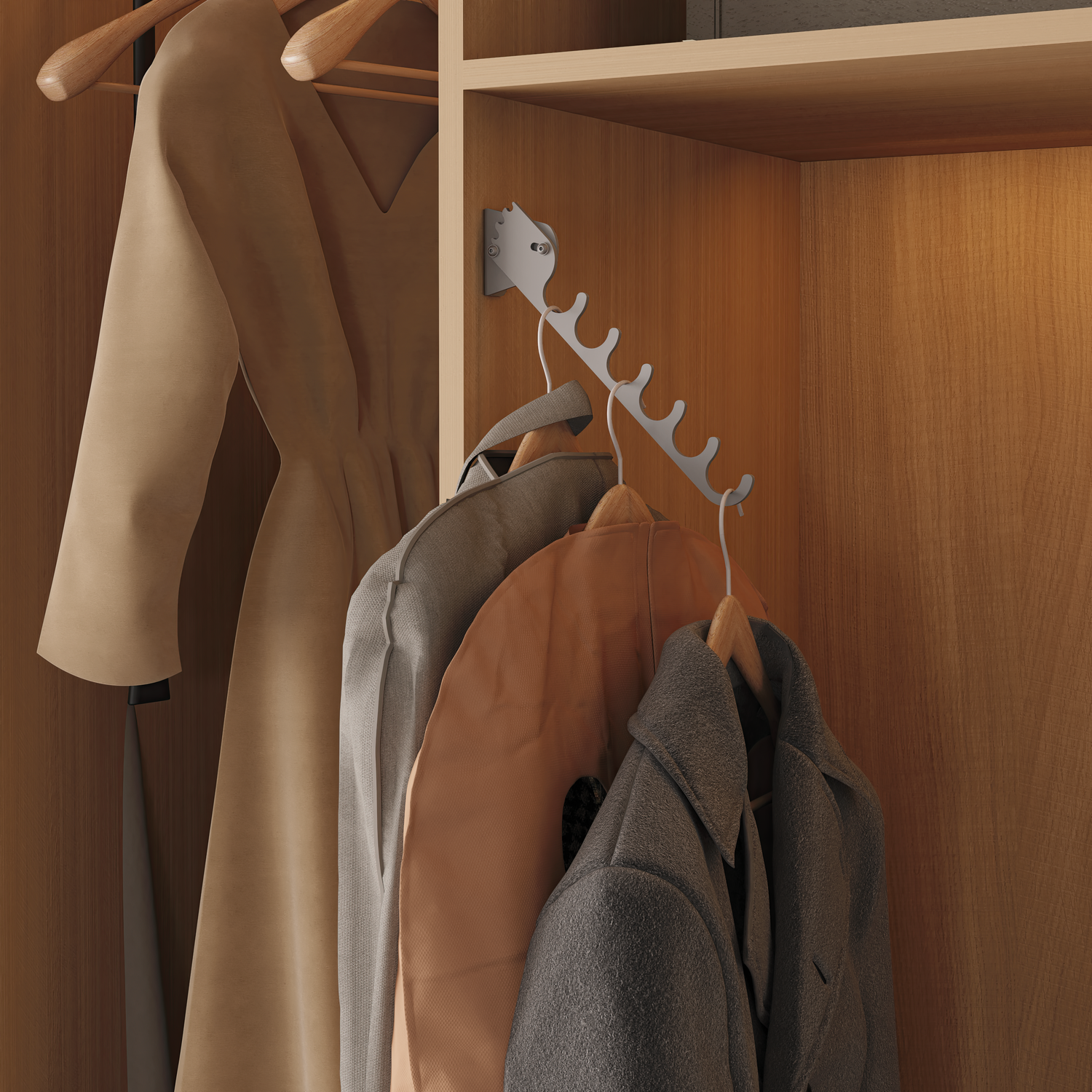 Chic line kledinghouder antraciet l.430mm