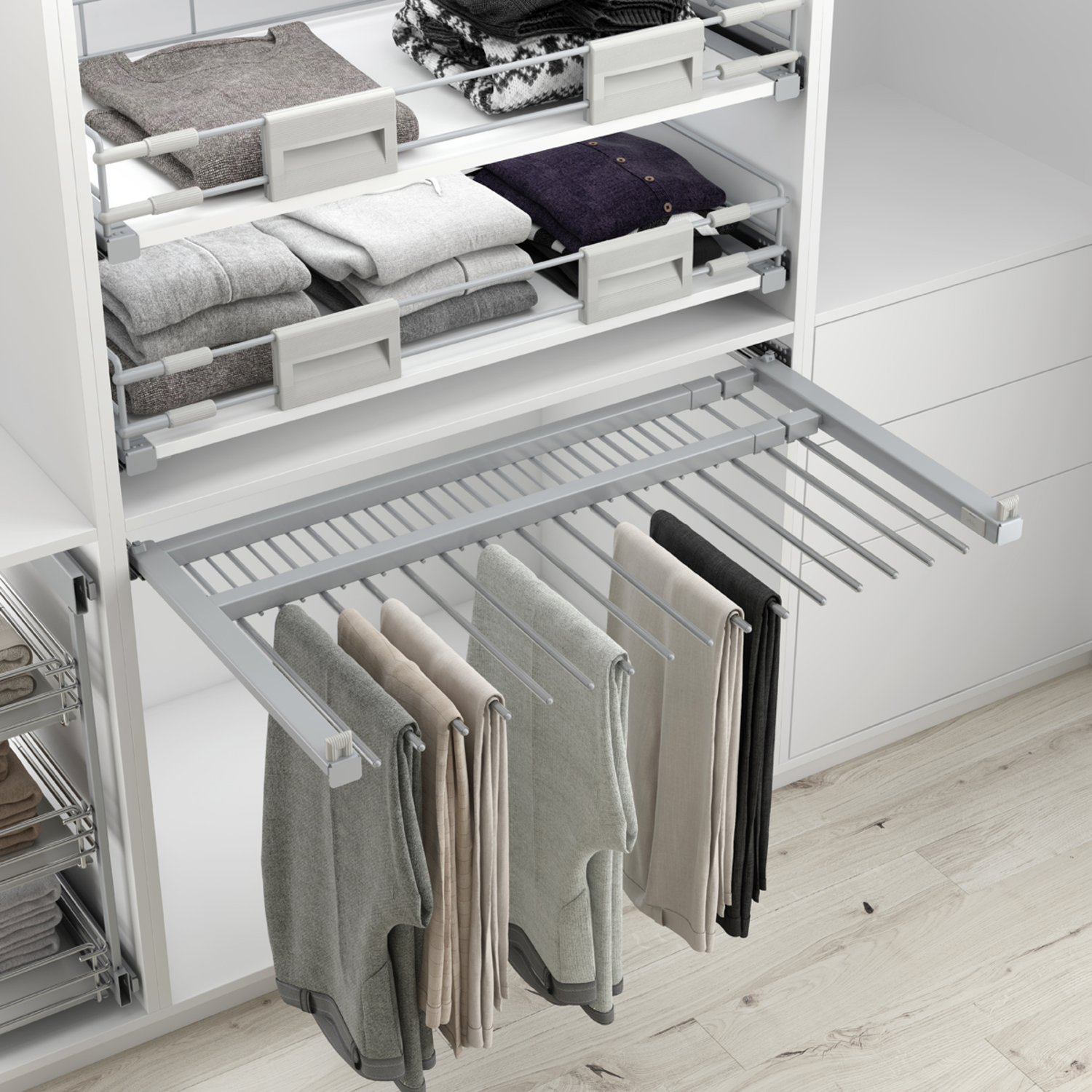 Amari porte-pantalon 600-700mm anthracite 