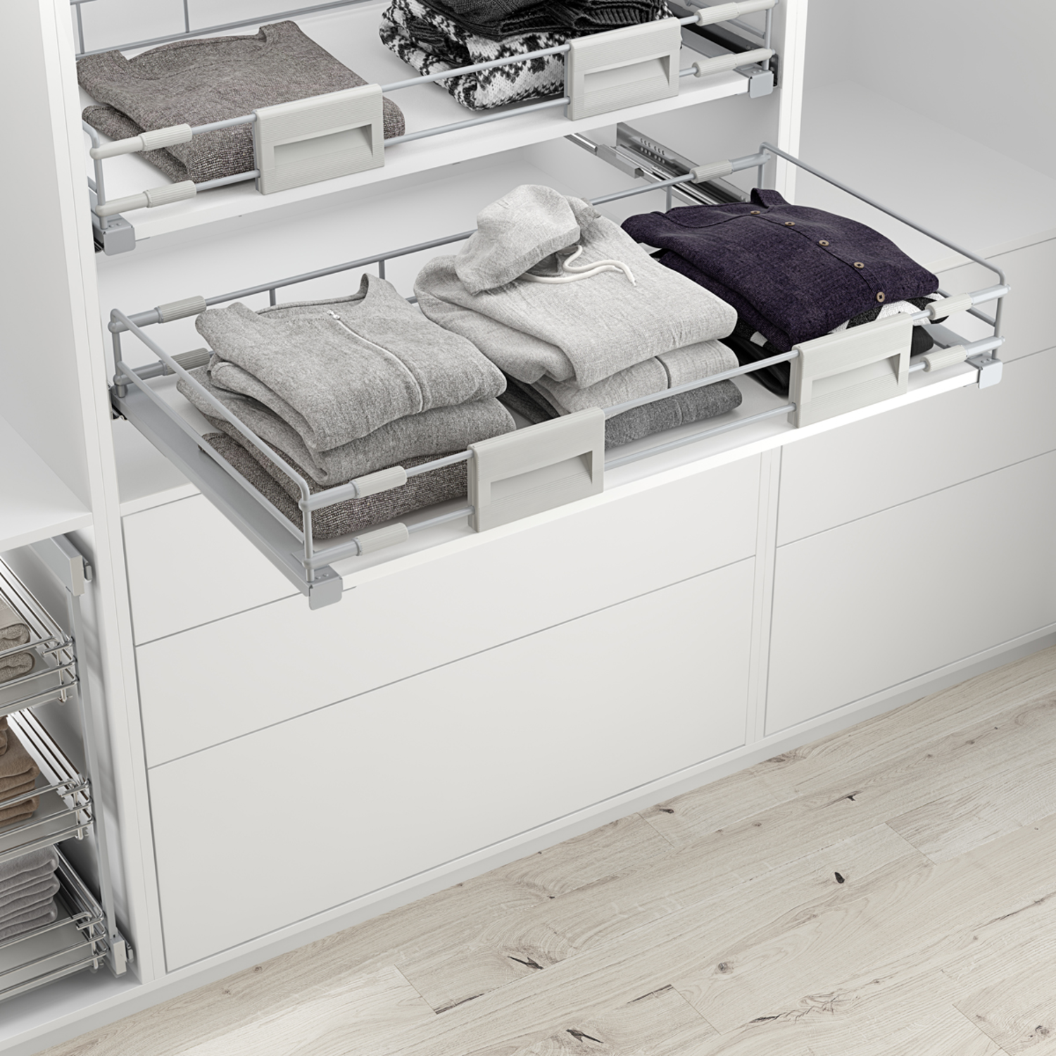 Amari corbeille extractible 900-1000 gris 