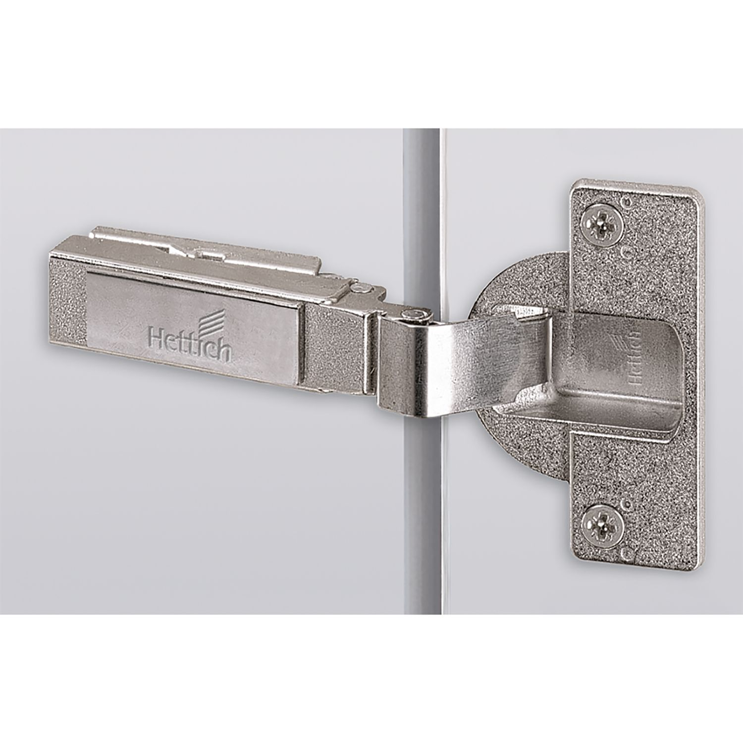 Charnière porte épaisse Intermat Spezial, épaisseur de la porte jusqu’à 43 mm (Intermat 9935), rentrant, Angle d'ouverture  95°, TH-schéma de perçage 52 x 5,5 mm, à visser (-)