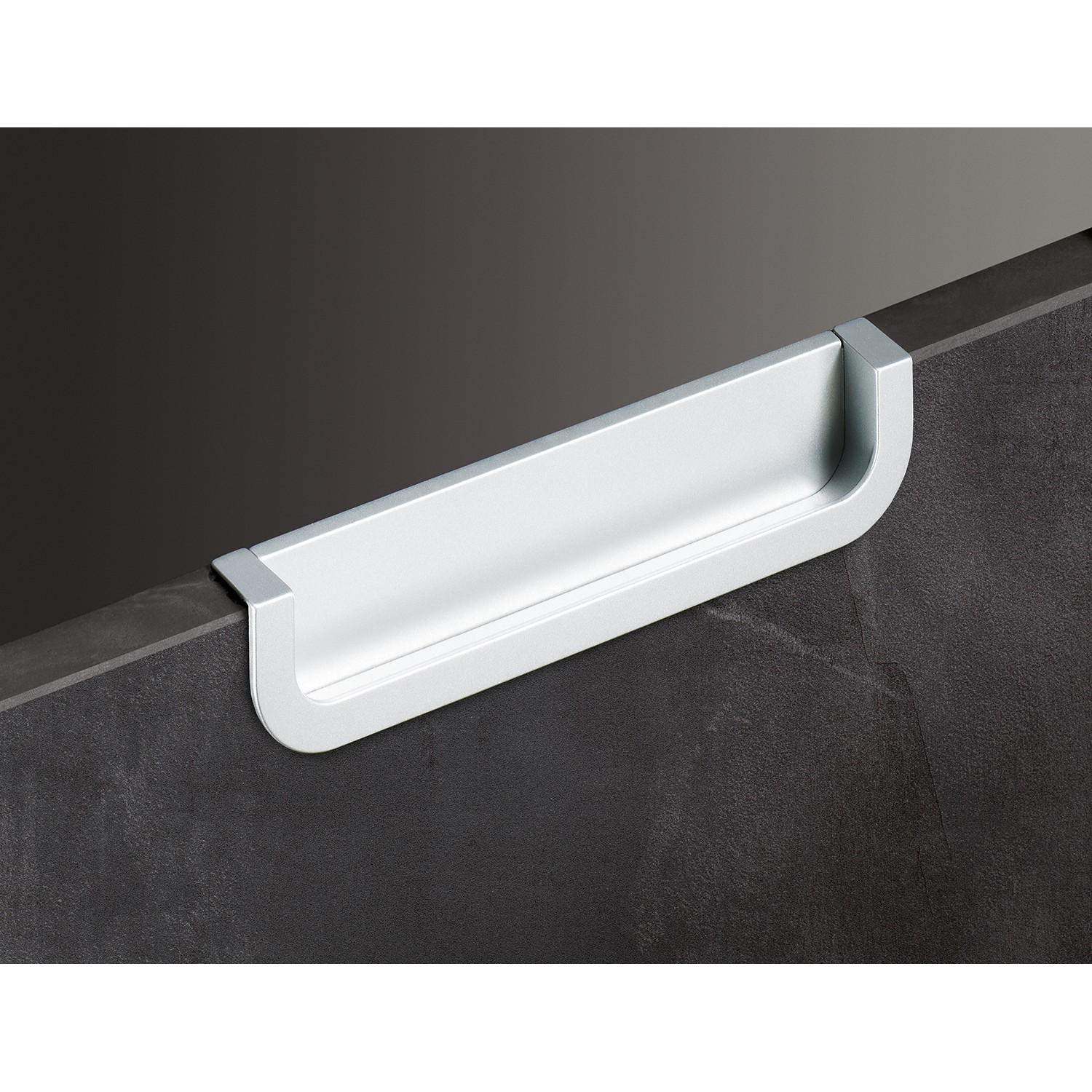 greep om in te laten Athena, boorafstand 160, L 170 mm, B 19 mm, H 36 mm, Aluminiumkleurig