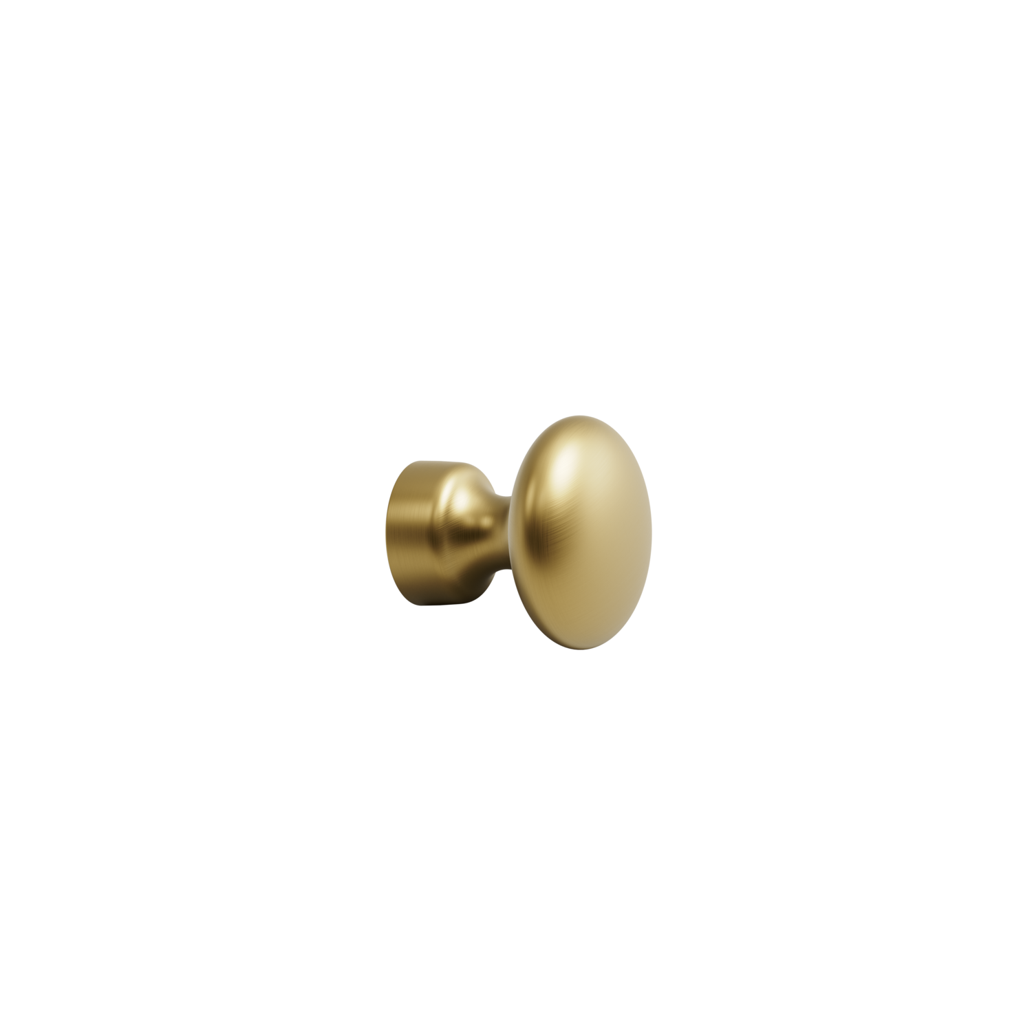 Bouton BARON ø32 h32 zamac or brossé 