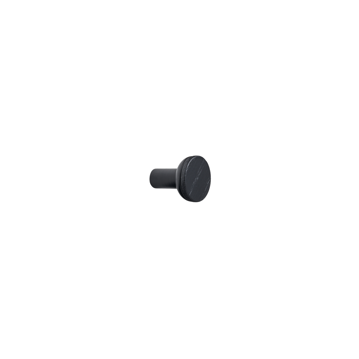 Bouton BIS Ø24 H28 chéne + zamac noir 