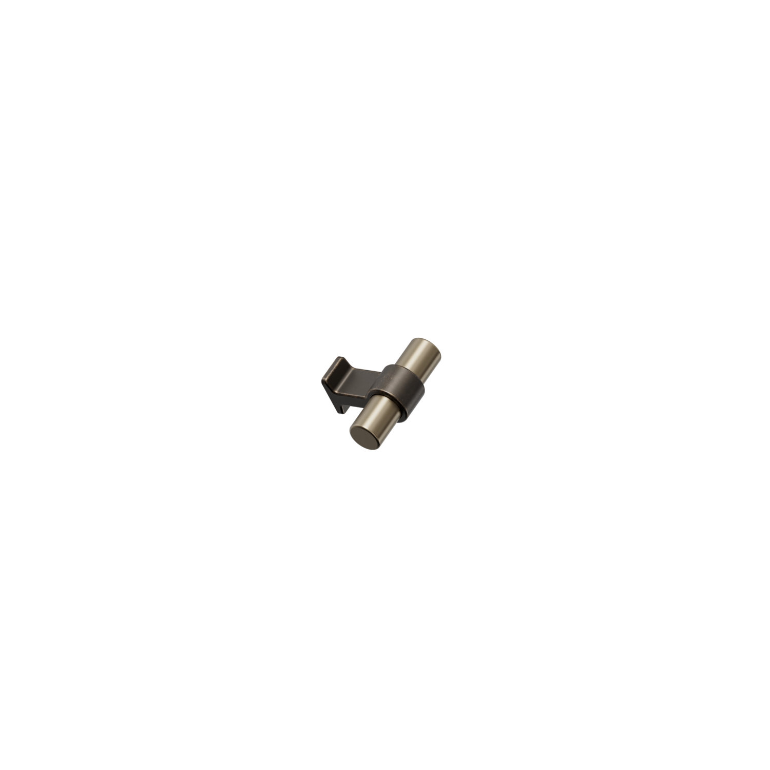 Knop bond 50x38,5 antiek bruin/geborsteld goud