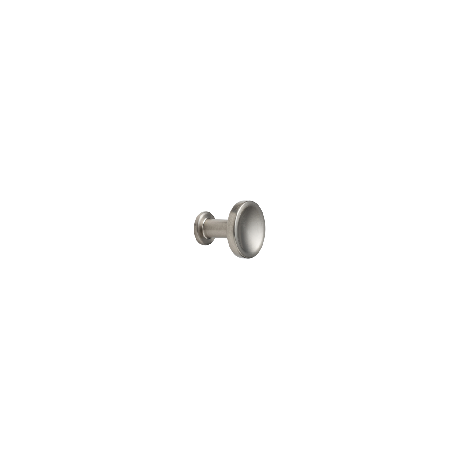 Bouton chateau ø30x30 zamac look inox 