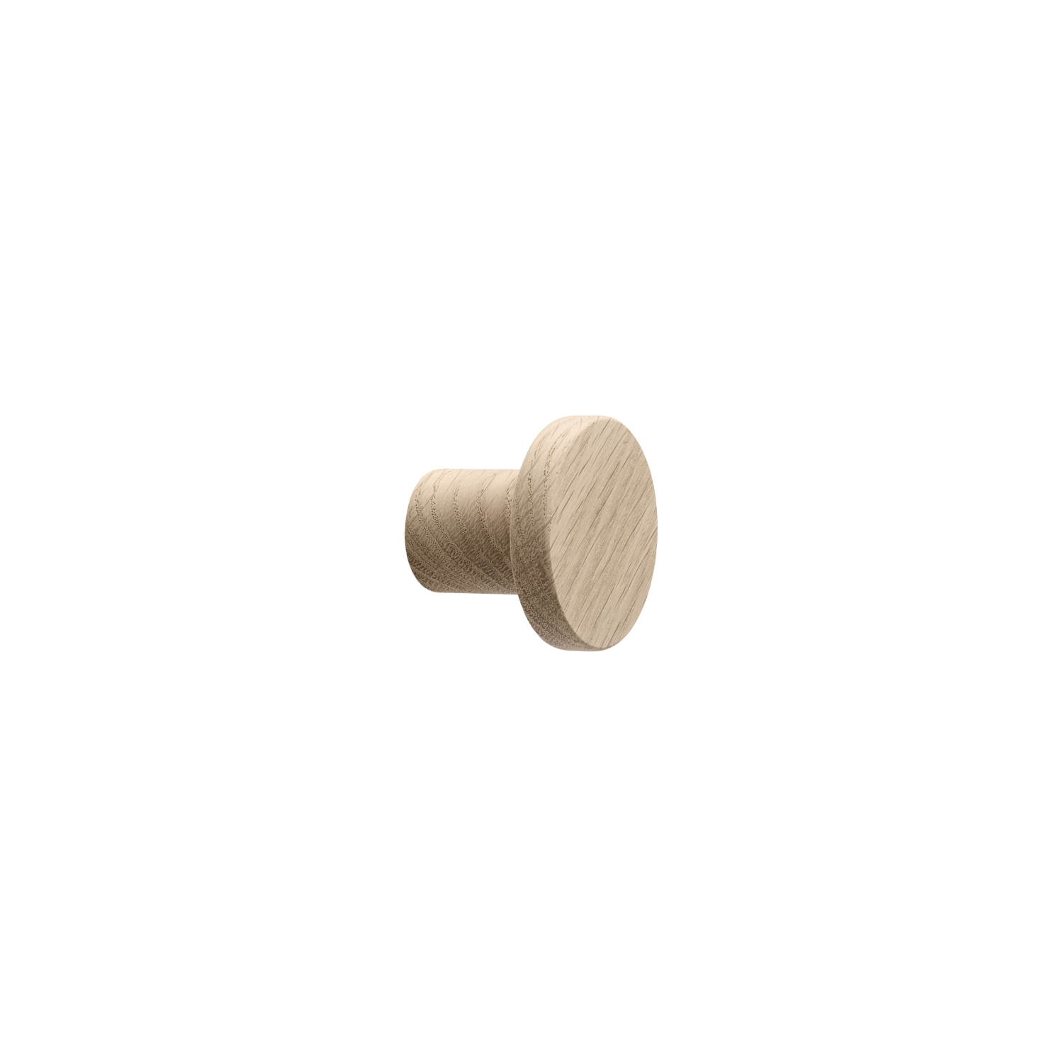 Bouton CIRCUM Ø33x28 chêne non Laqué 