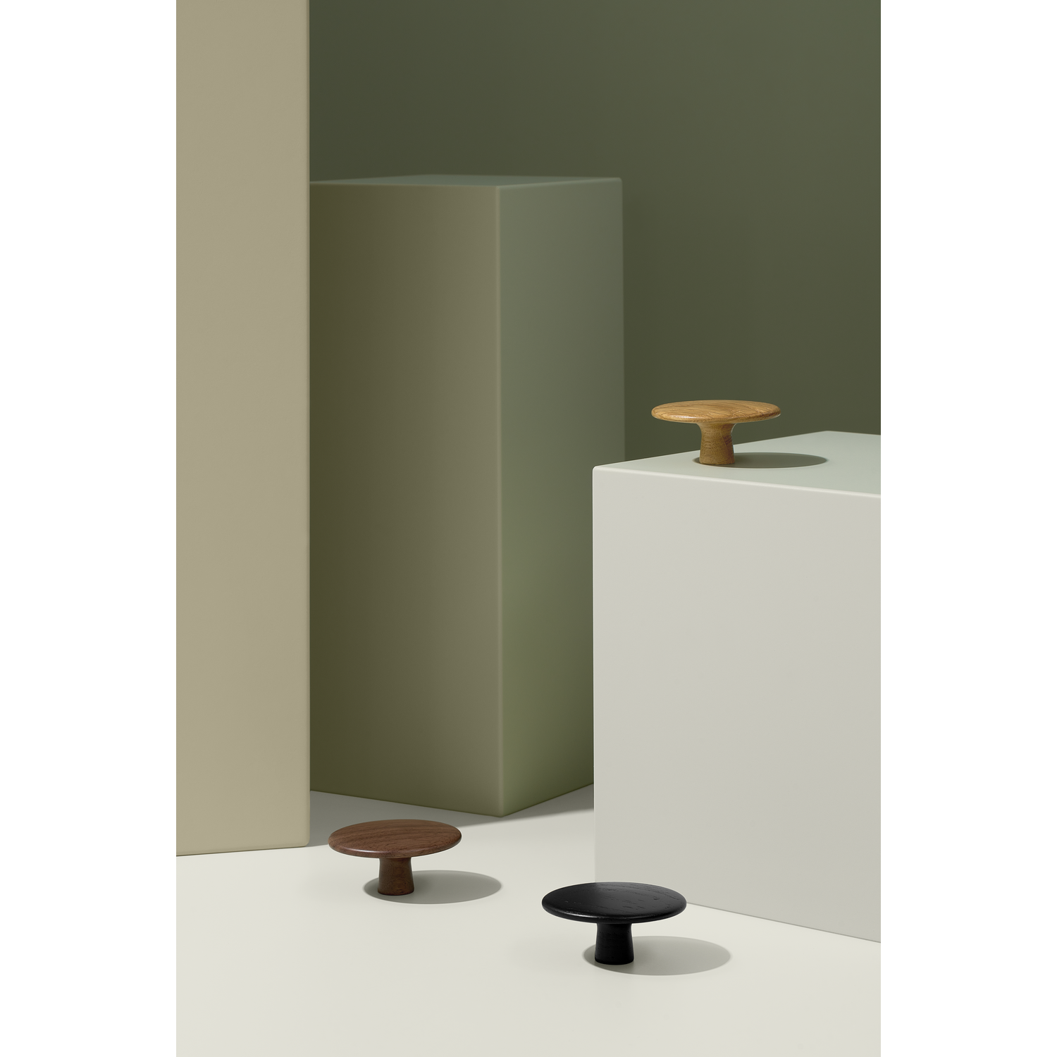 Bouton CLOUD Ø48x22mm chêne 