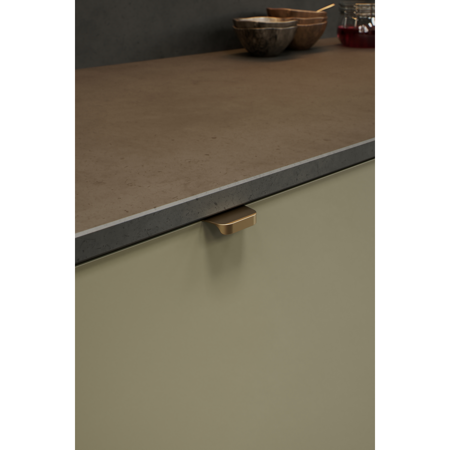 Greep comet ba32 l50 alu mat goud