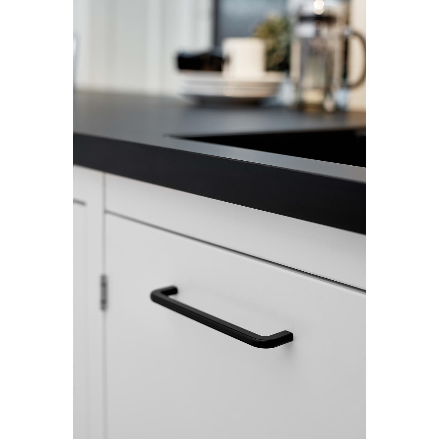 Greep compact ba160 l172 zamak mat zwart