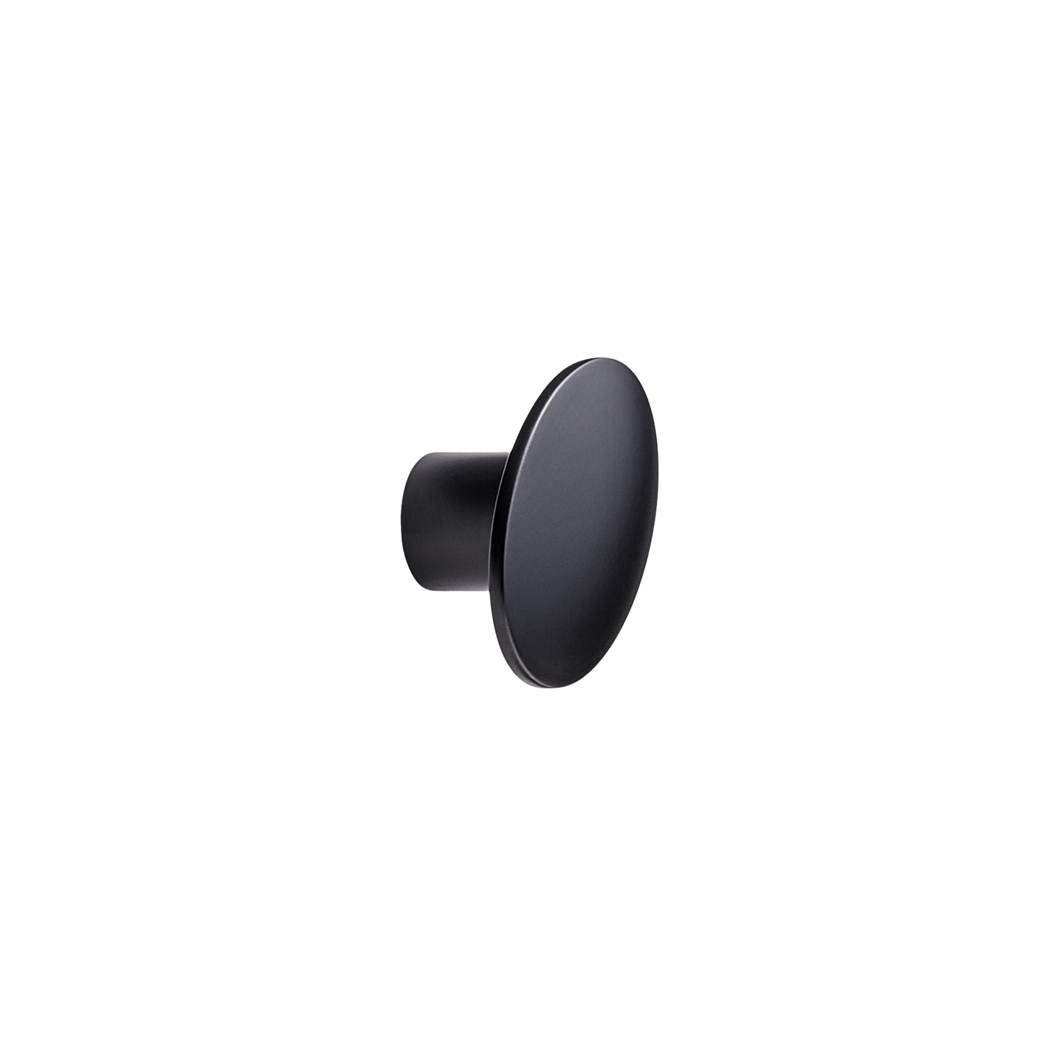 Bouton DOME 49.8x35.9x25Ø6 zamac noir mat 