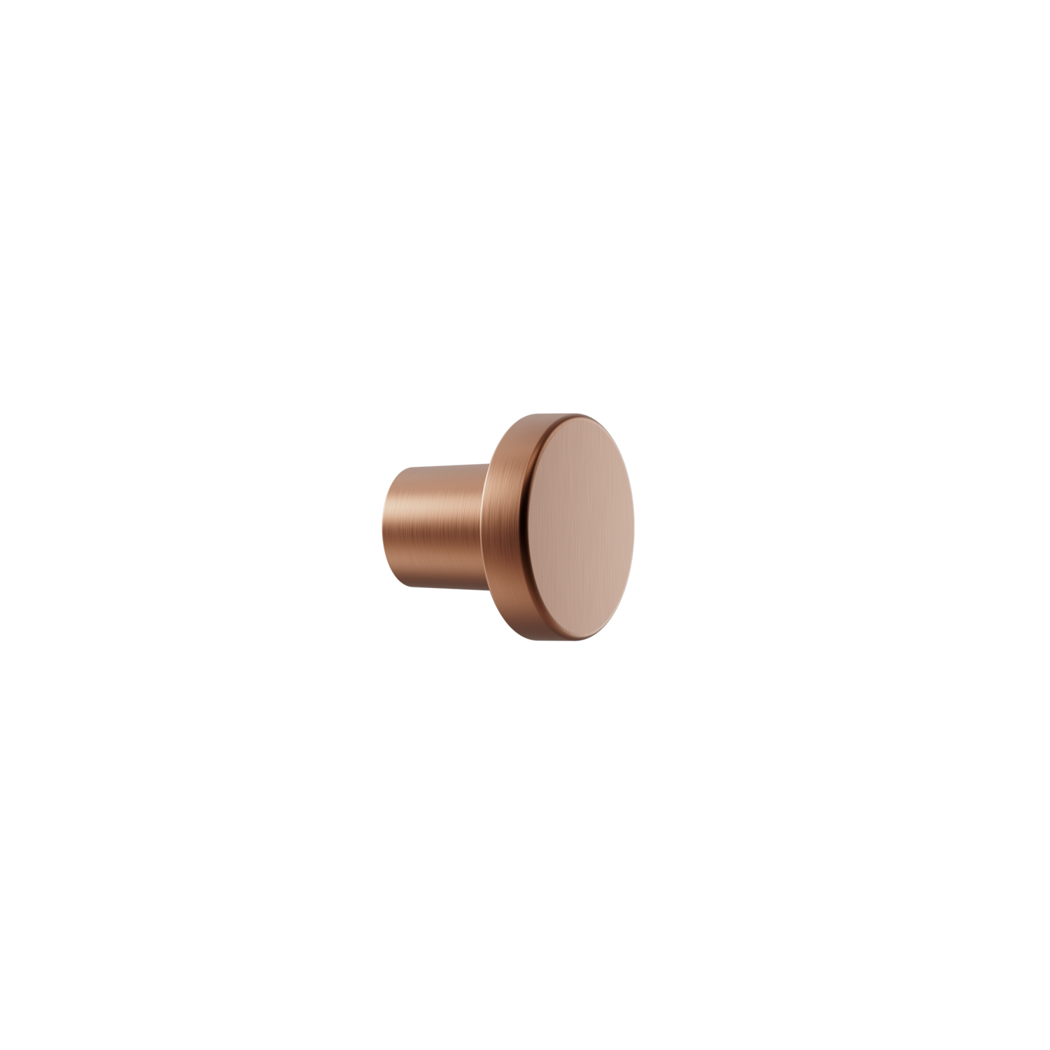 Bouton DOT Ø30 H26 zamac cuivre brossé 