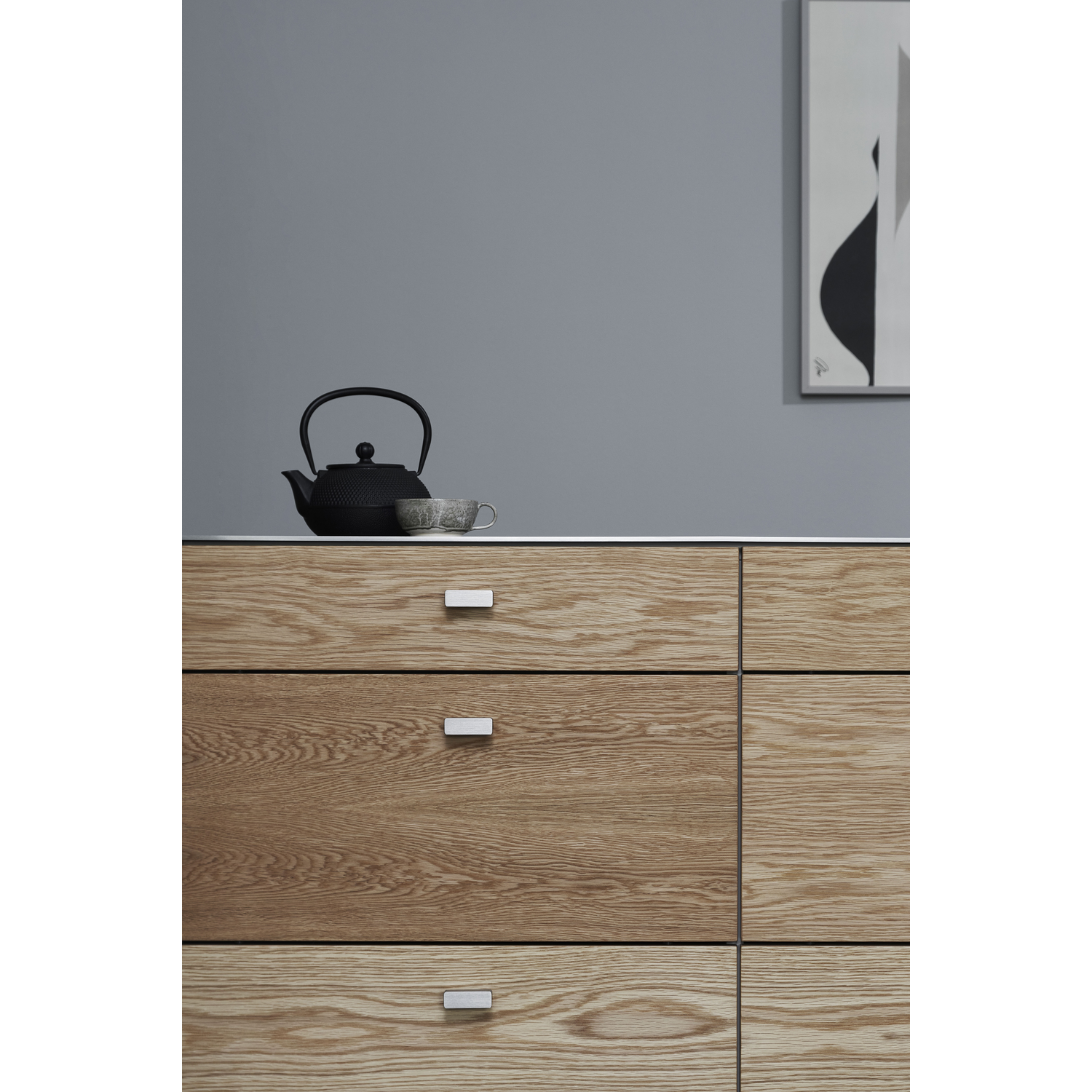 Bouton elan ea32 l50 alu look inox 