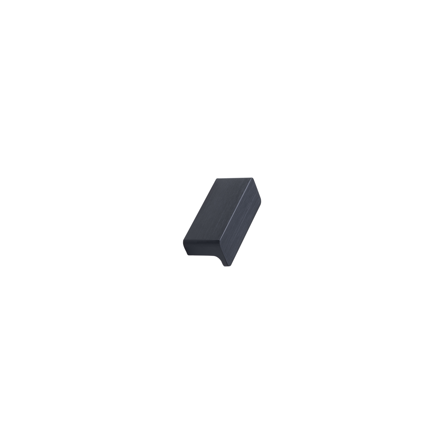 Knop elan ba32 l50 alu geborsteld mat zwart