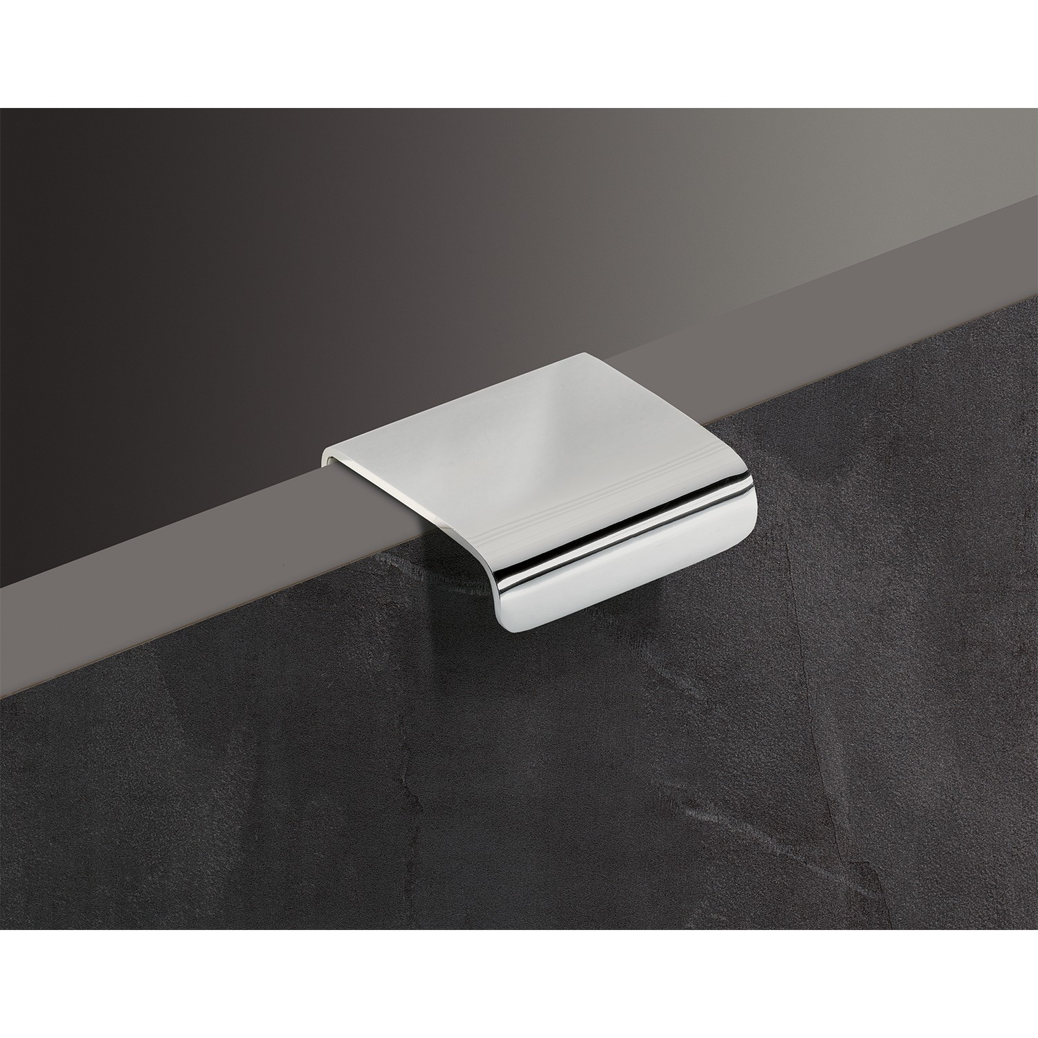 Greep Empoli, boorafstand 25, L 38 mm, B 36 mm, H 15 mm, roestvrij staal finish geborsteld