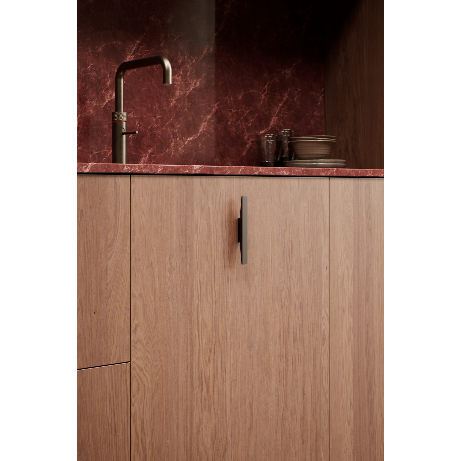 Poignée facet ea32 l156 alu bronze mat 