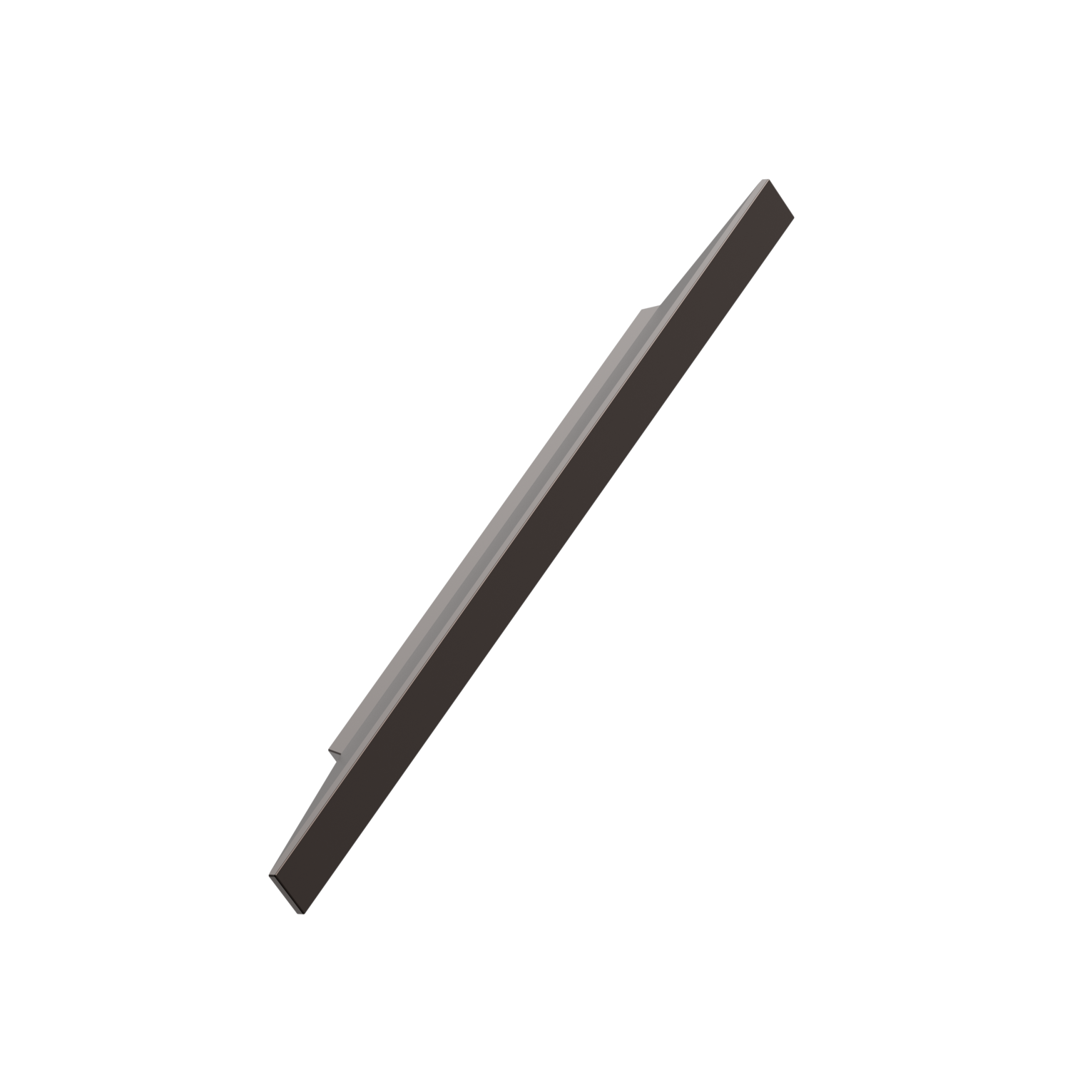 Greep facet ba160 l284 alu mat brons