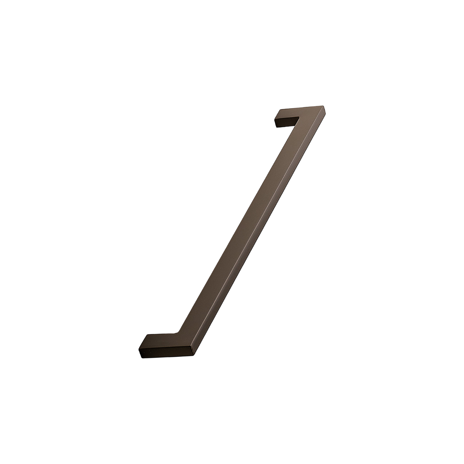 Greep flat ba256 l270 zamak donker bruin