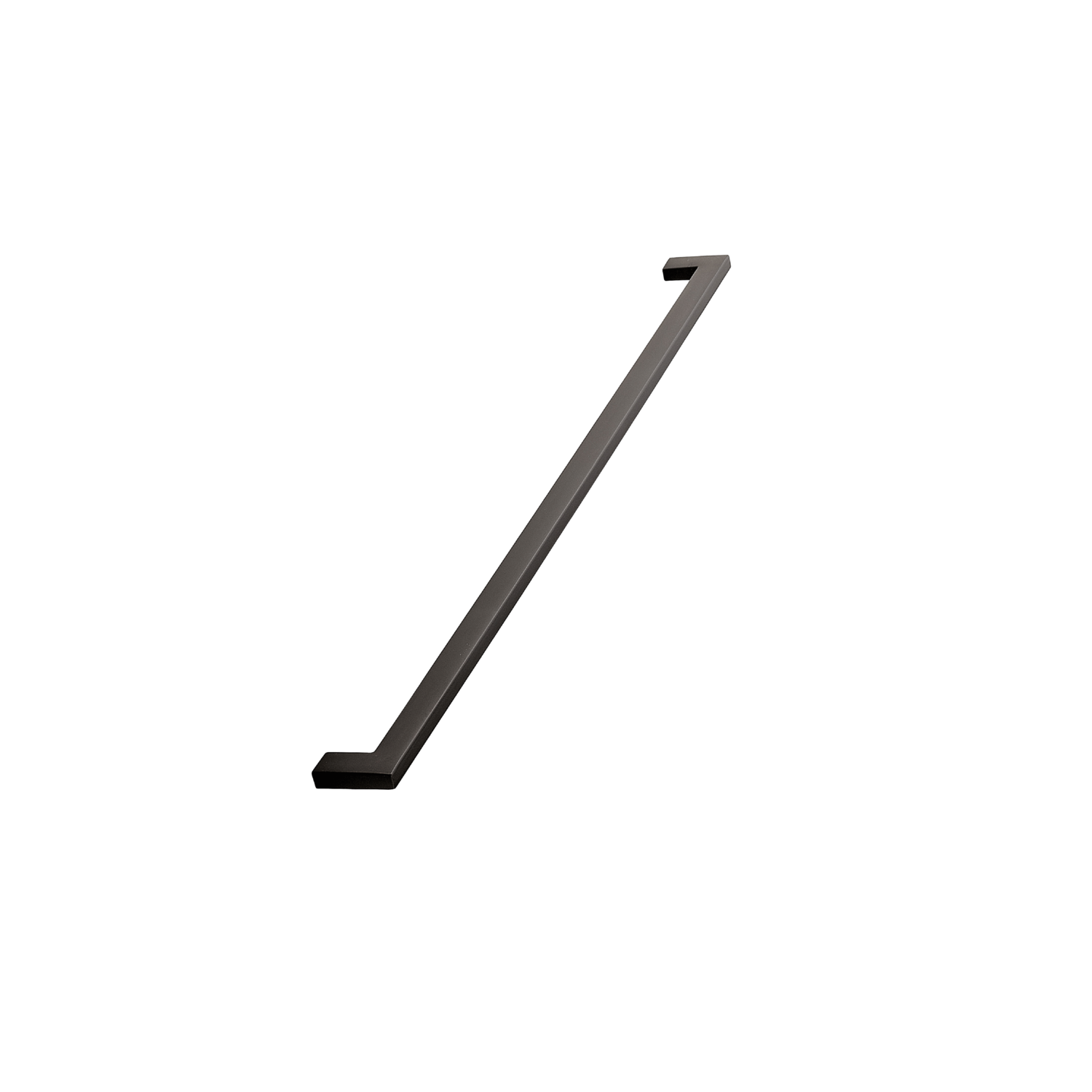 Greep flat ba448 l462 zamak mat zwart