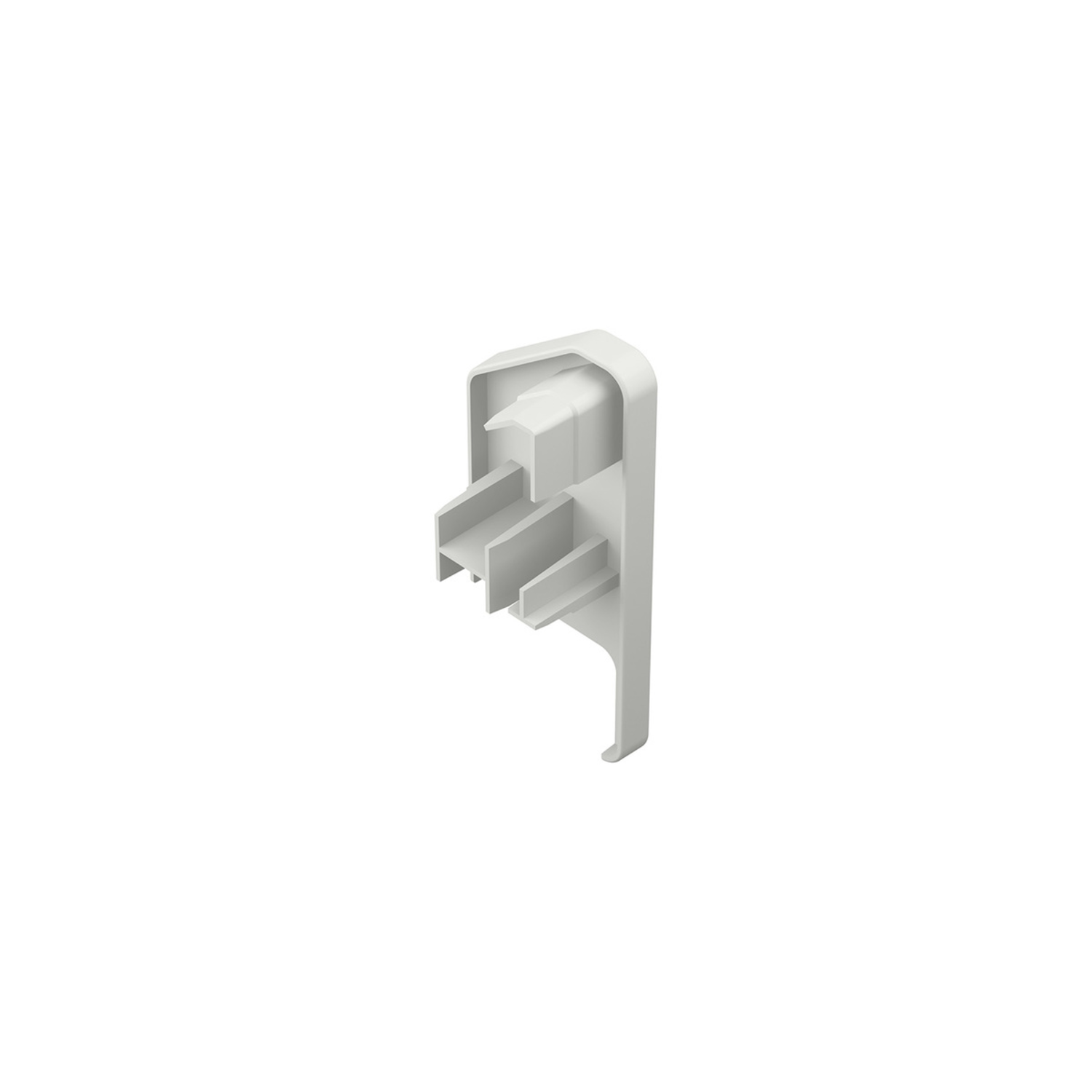 Cache pour couvre-ferrure,  blanc mat, à droite