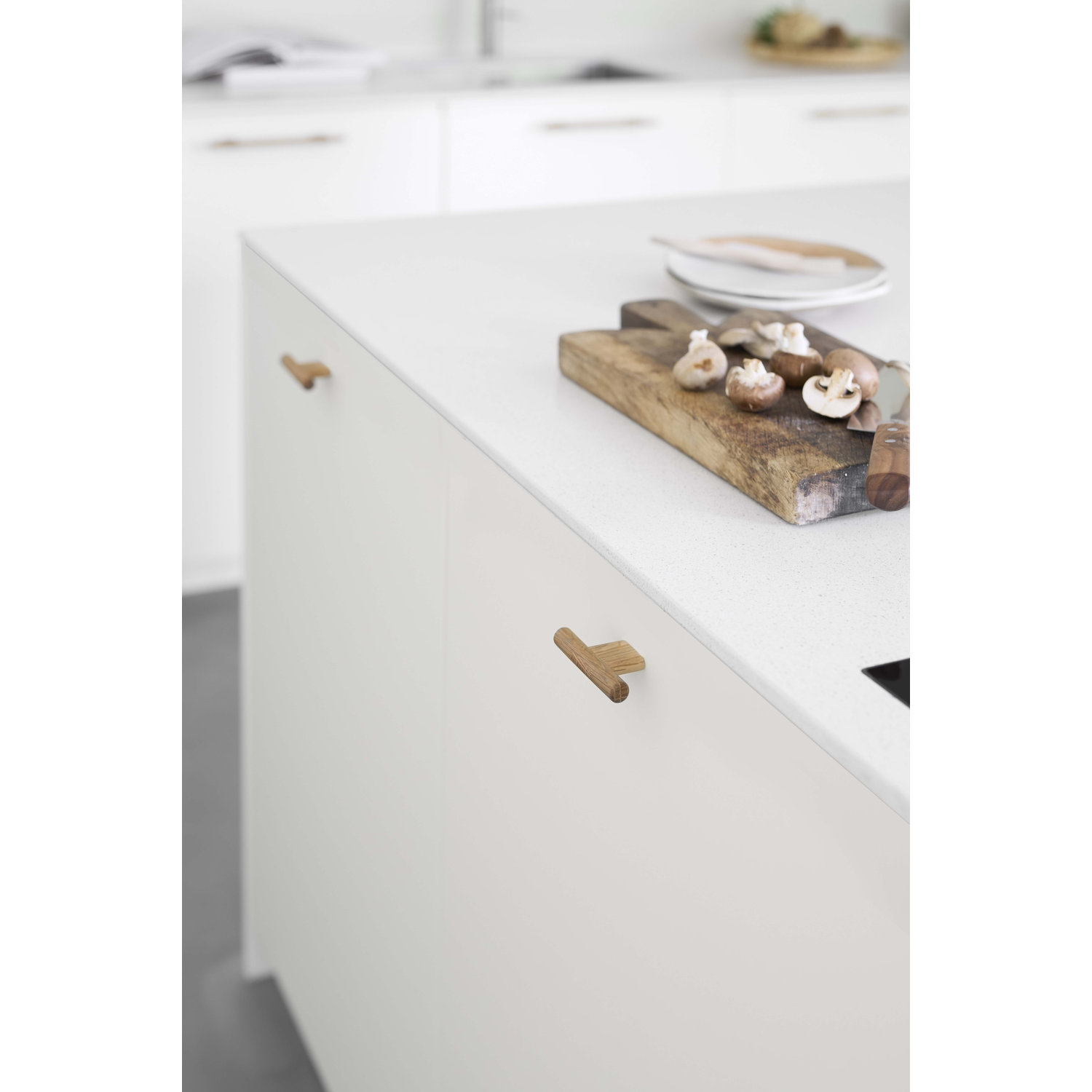 Bouton JOIN EA16 L80x36x13 chêne Laqué clair 