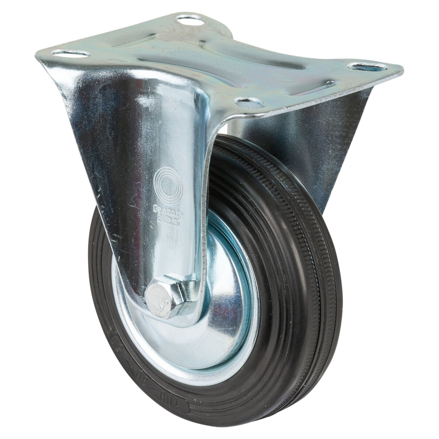 Roulette Fixe d100 h128mm 70kg caoutch 