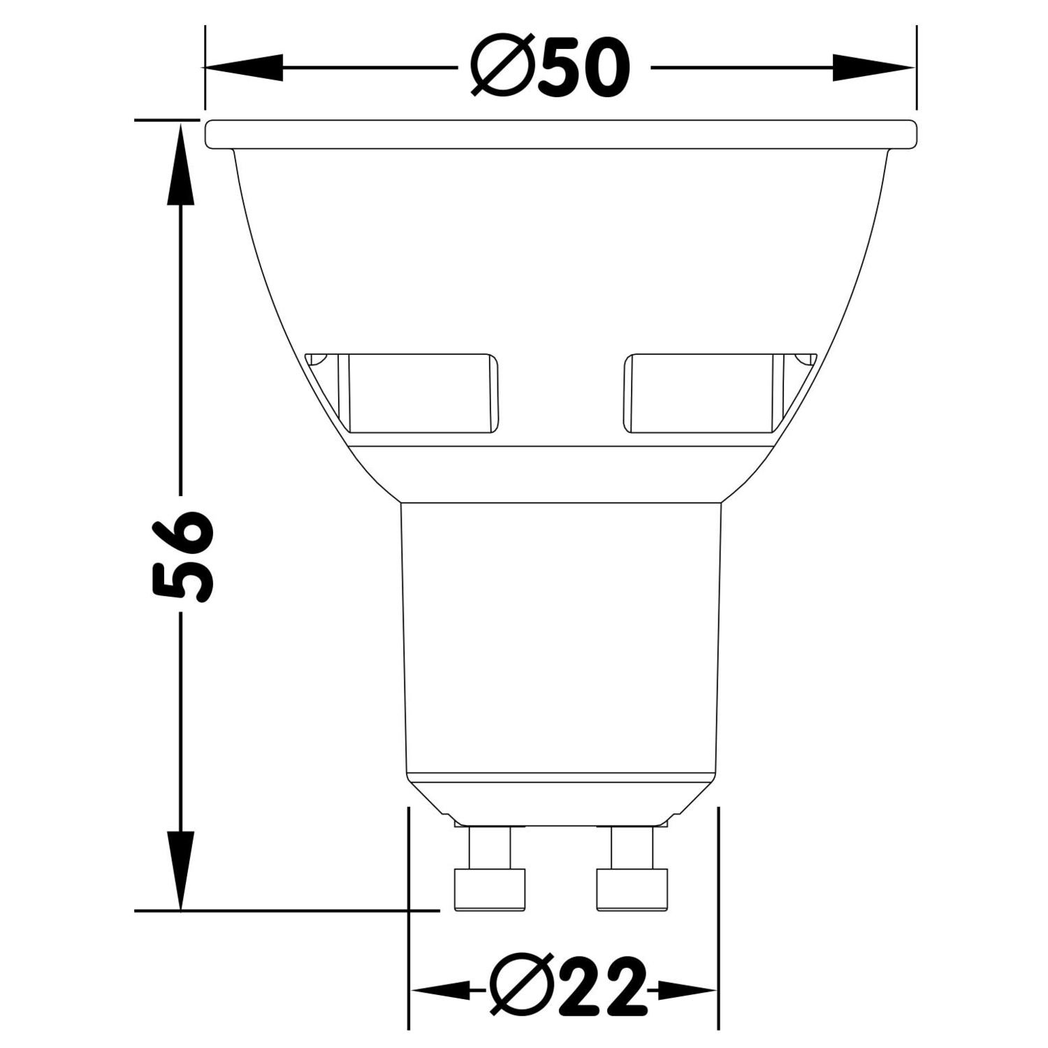 Led lamp ReFlex led 5 GU10 5W/230V 3000K titan 38° 460lm dimbaar